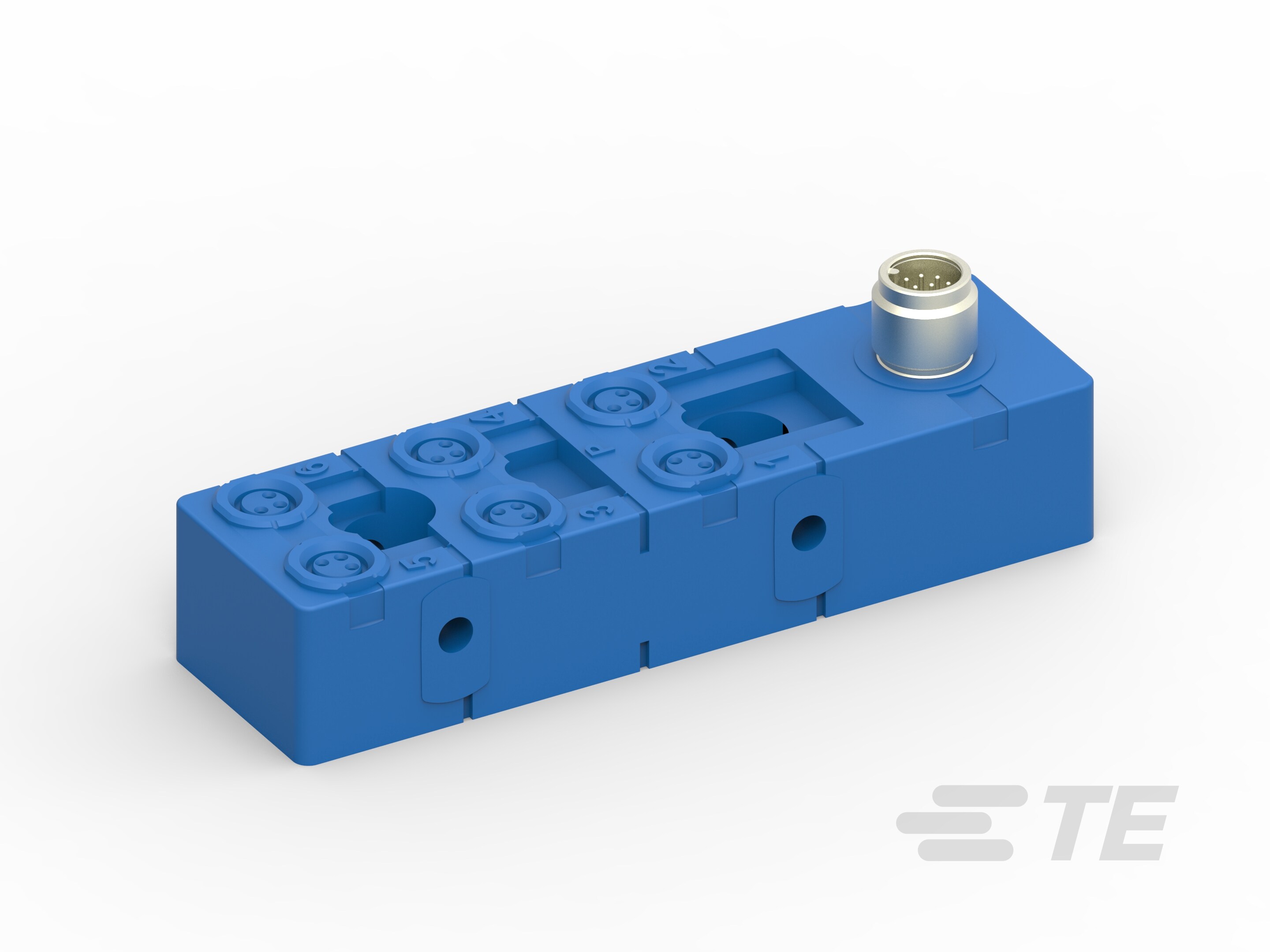 Distr box M8 3pos 6way M12/12p conn-2273139-1