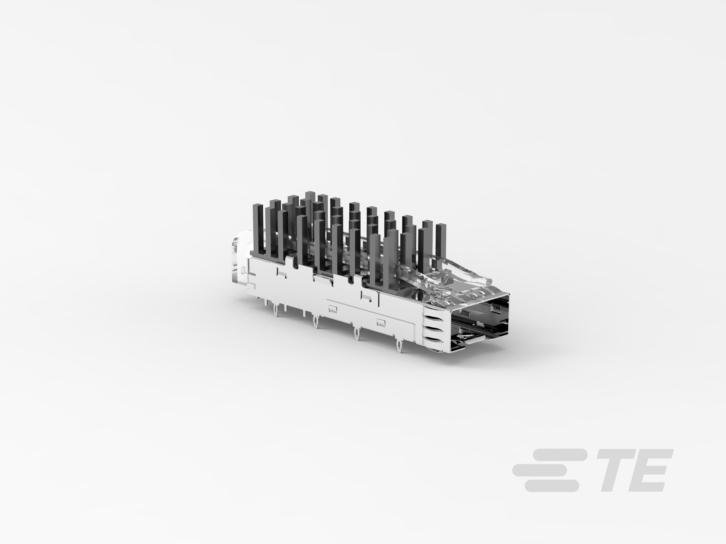 SFP+ 1x1 Cage Assy, PF,with Heatsink-2295036-1