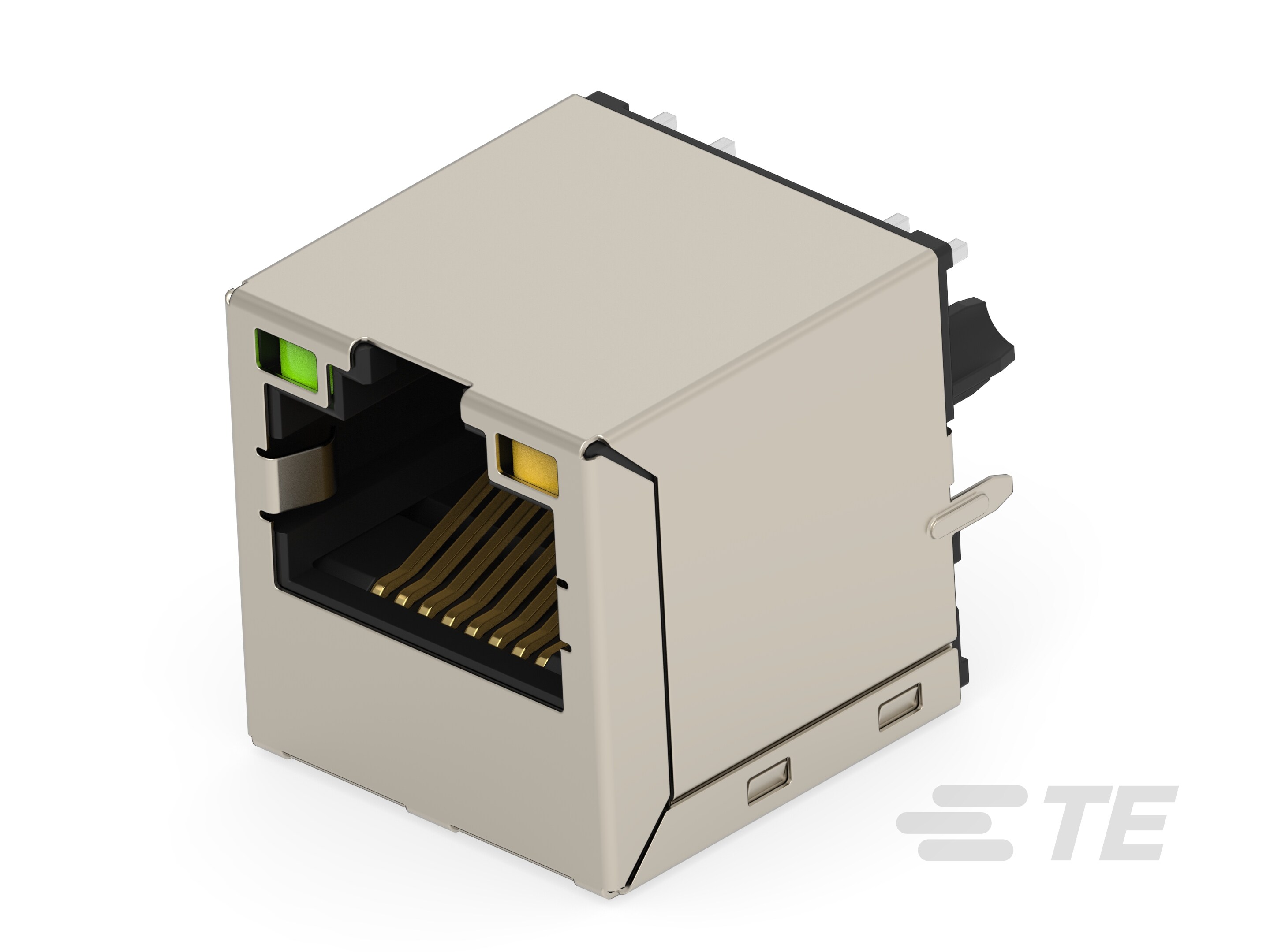 RJ45 JACK INT.MAG. 10/100 LED 1X1 VERT.-2301995-3