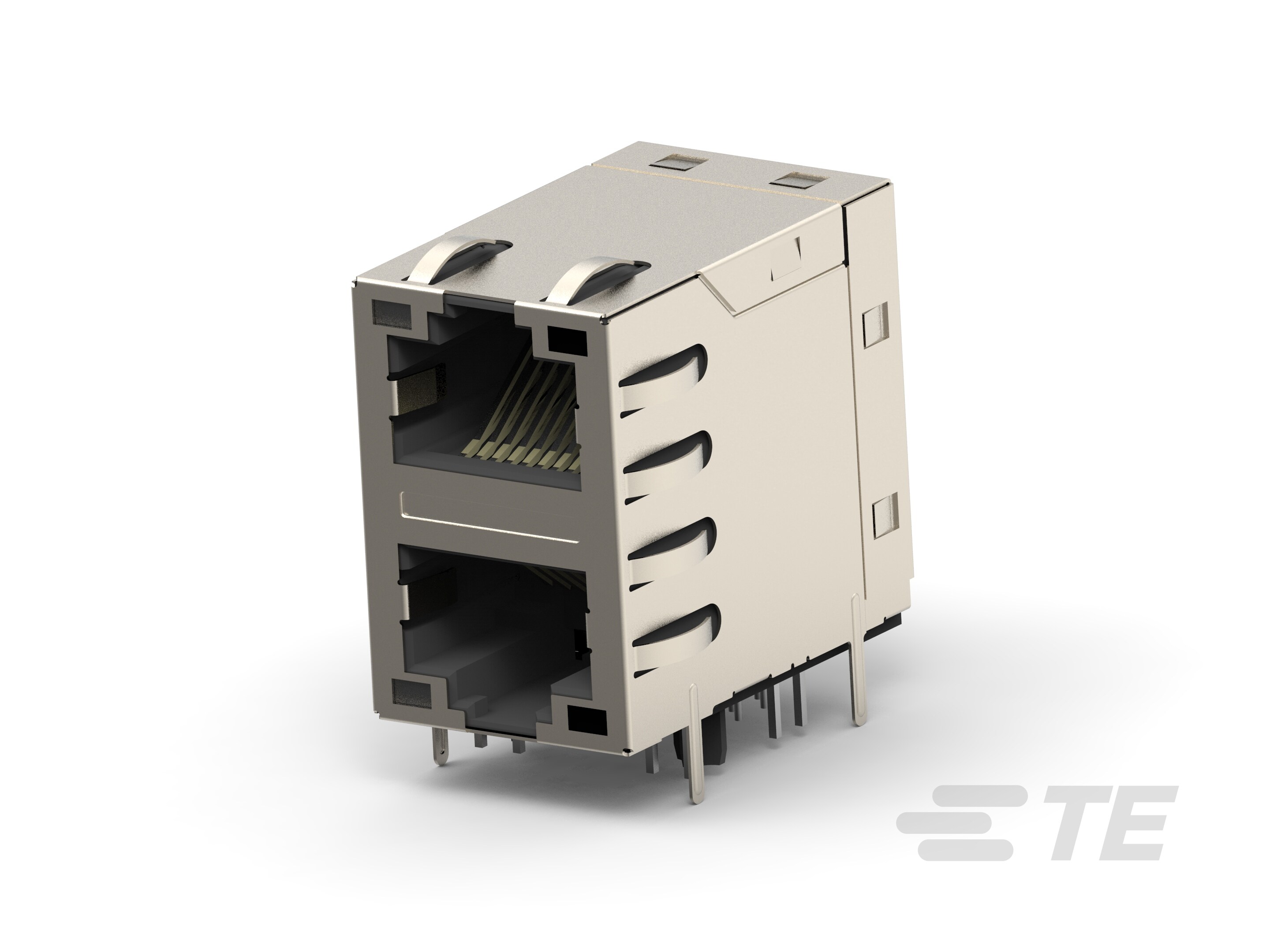 RJ45 JACK INT.MAG. 10/100 2X1-2301997-2