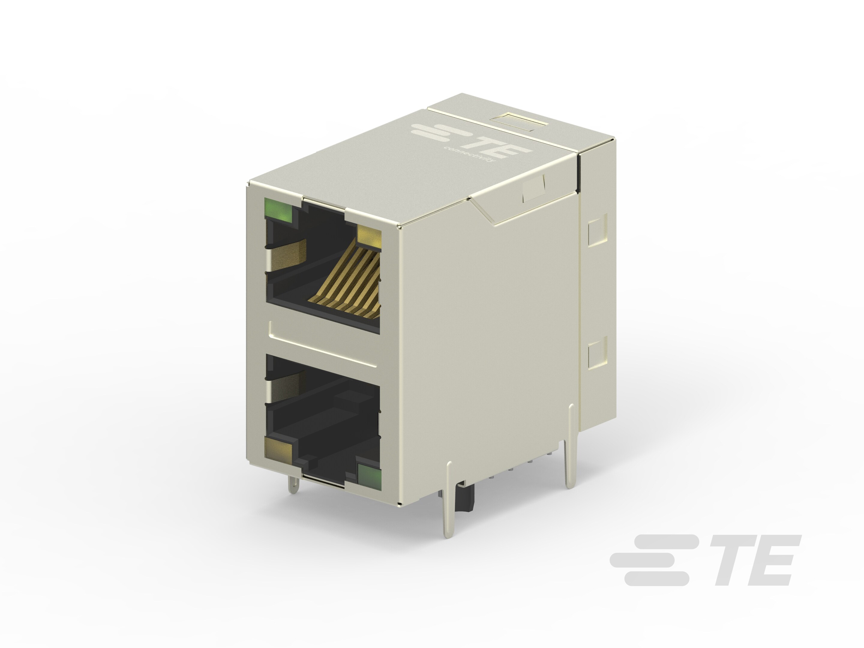 RJ45 JACK INT.MAG. 1GB LED 2X1-2301997-7
