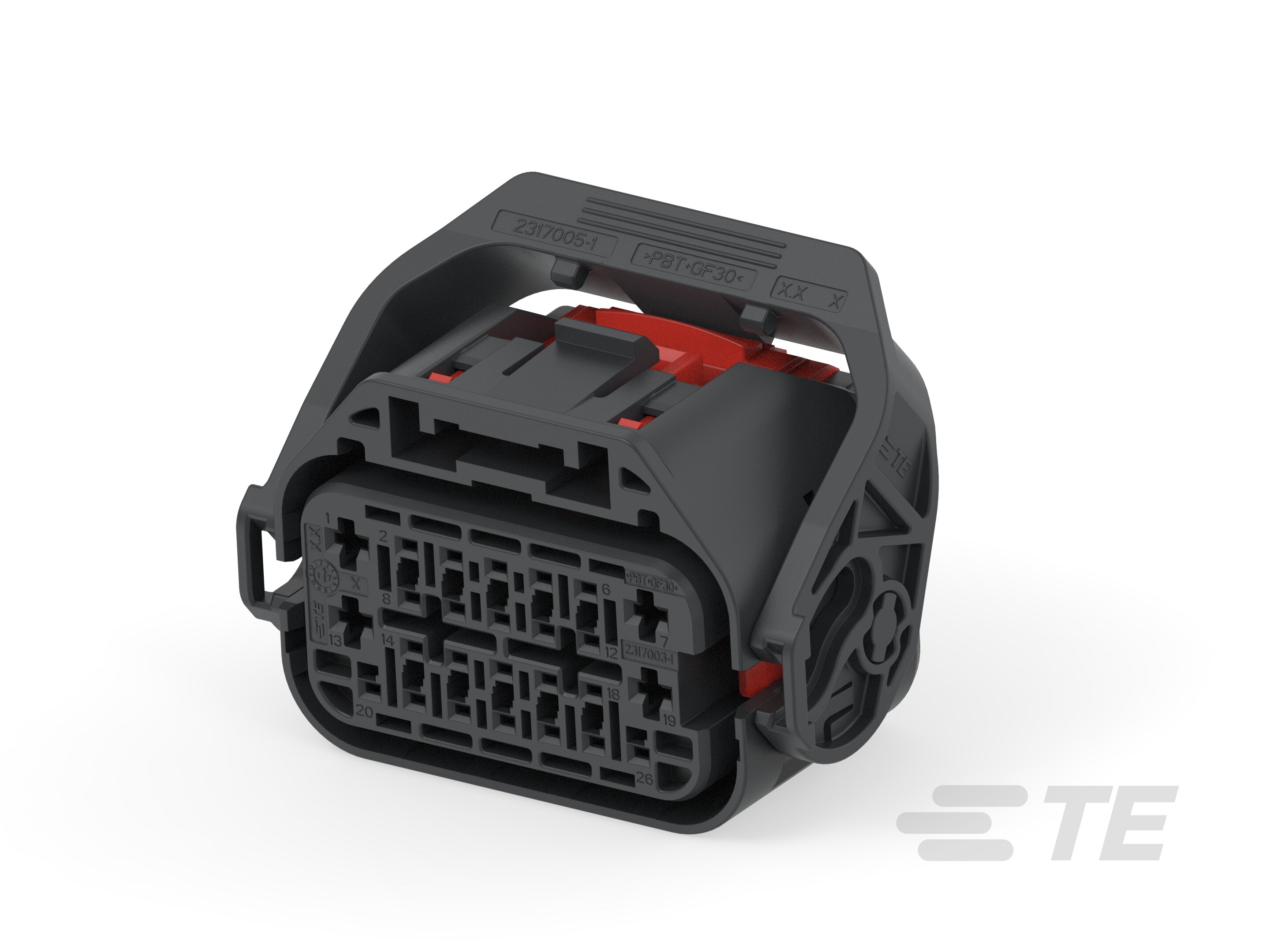 26POS,MCON 1.2,REC HSG ASSY,SLD,COD 1-2317001-2