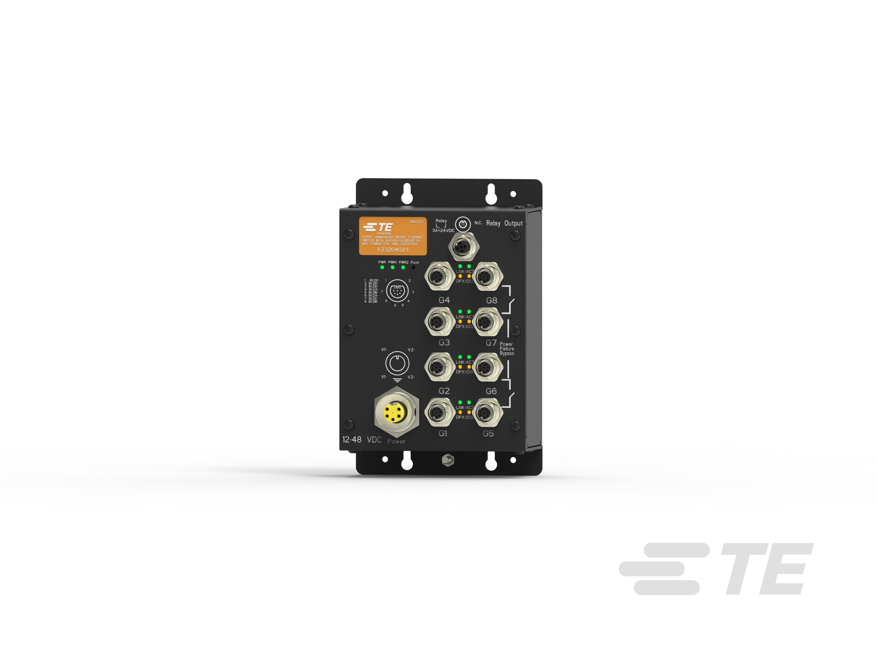 8-PORT 1GBPS SWITCH, 2XBYPASS-1-2320402-1