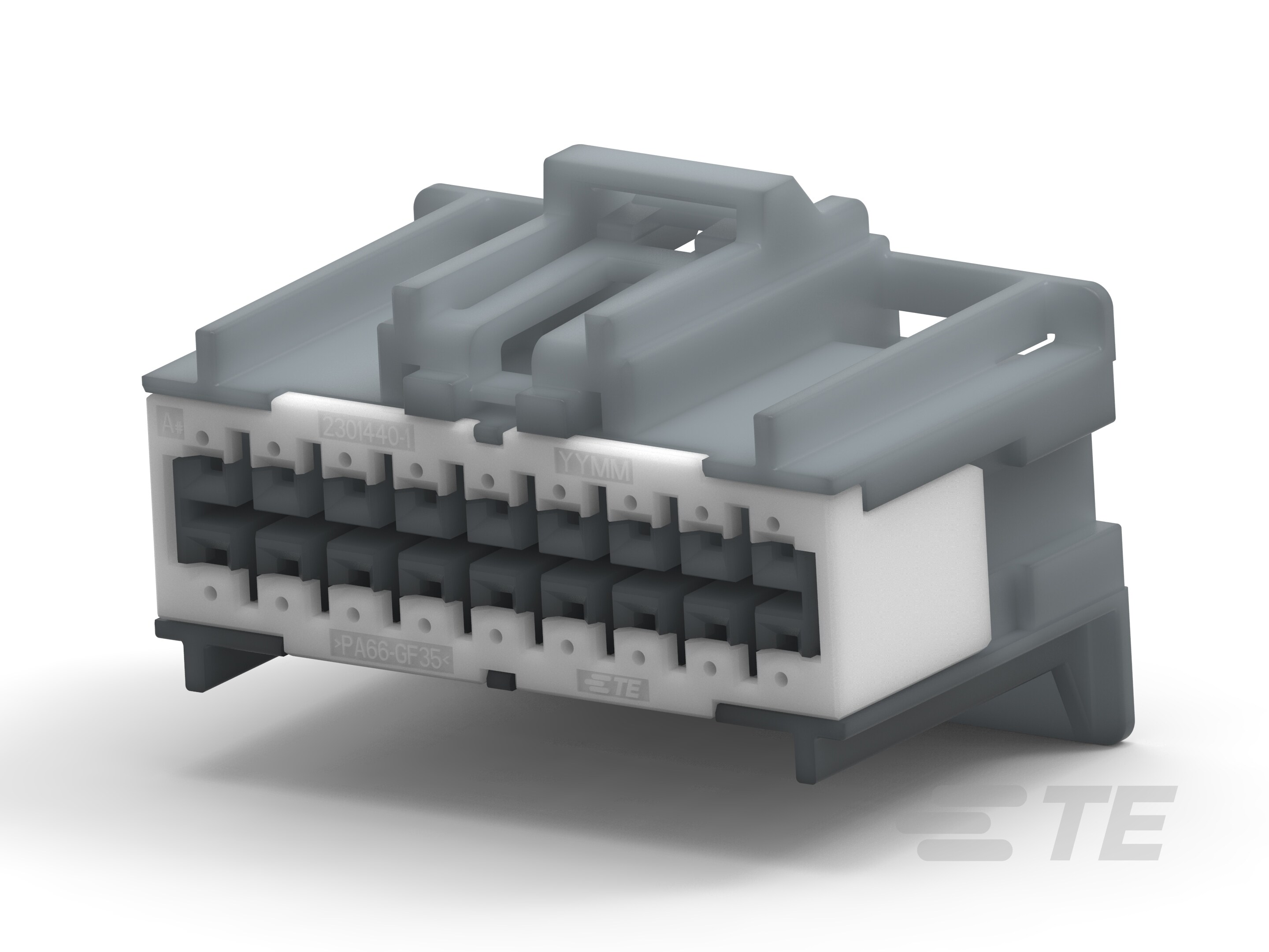 18POS,0.64 GENER. Y,REC HSG ASSY,UNSLD-2322290-2