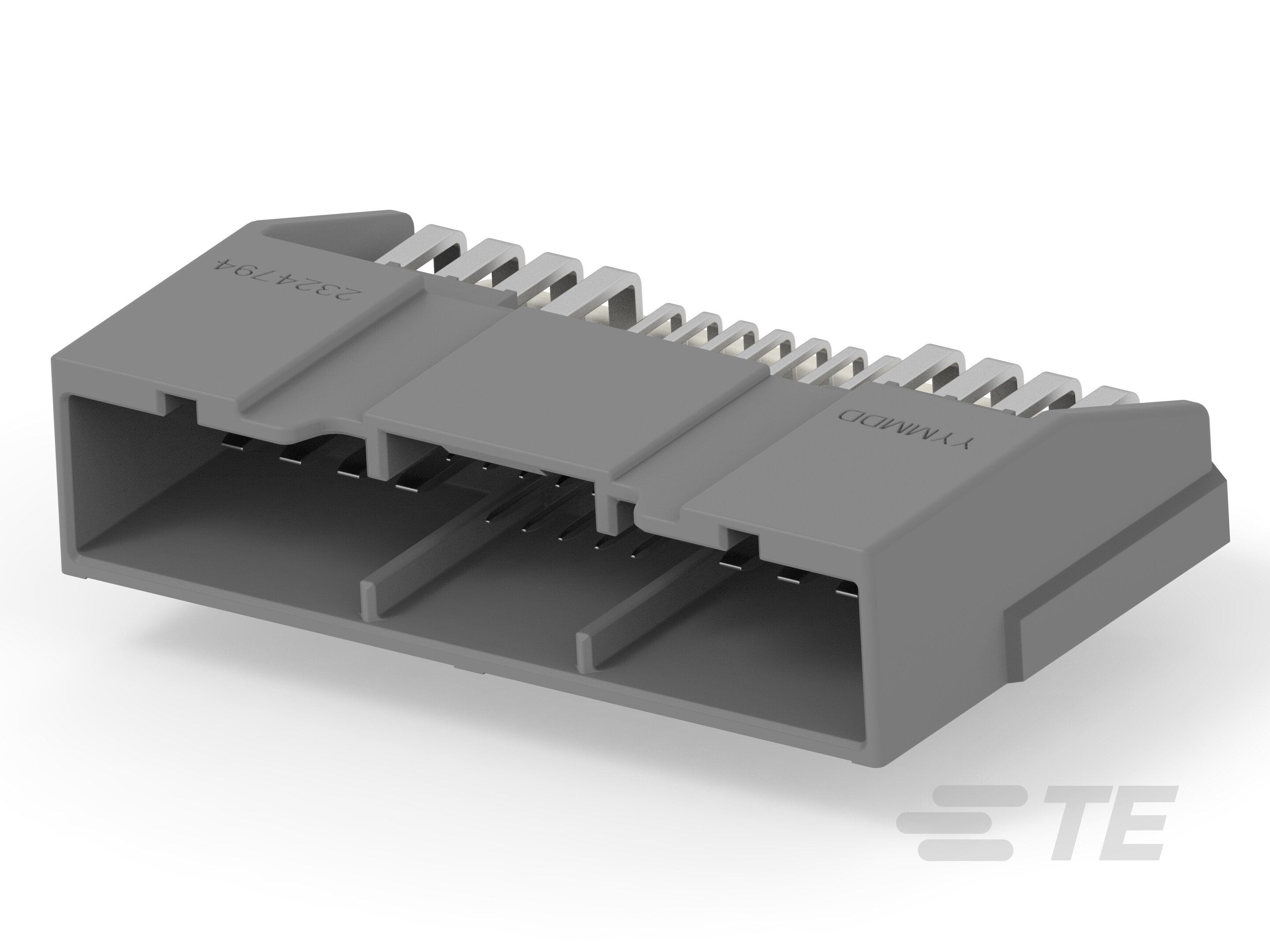 28POS,HYBRID,HDR ASSY,90DEG,GRY-2324794-3