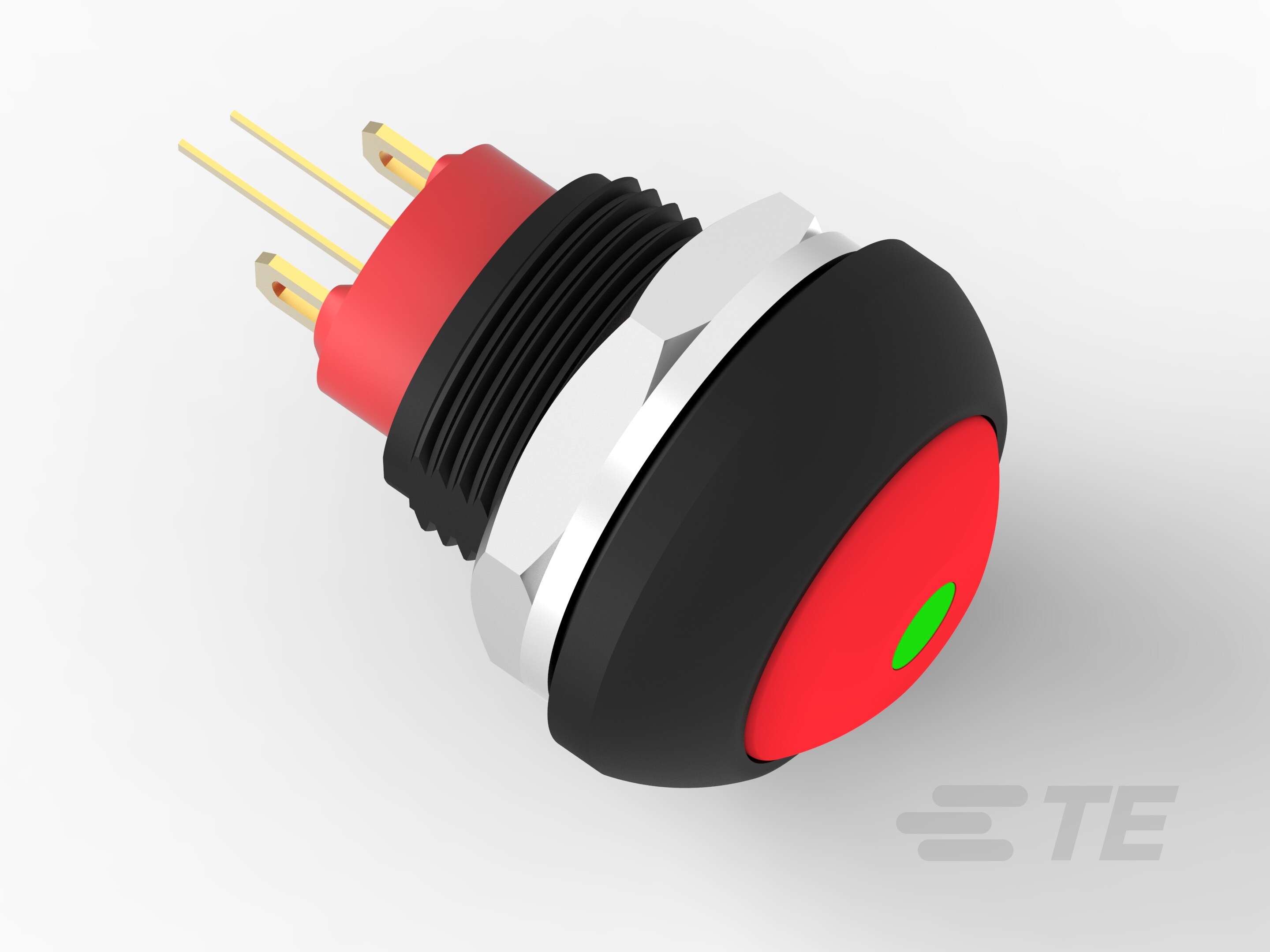 PB OFF/ON FC RED M1 TERM GRE LED IP68-2329387-9