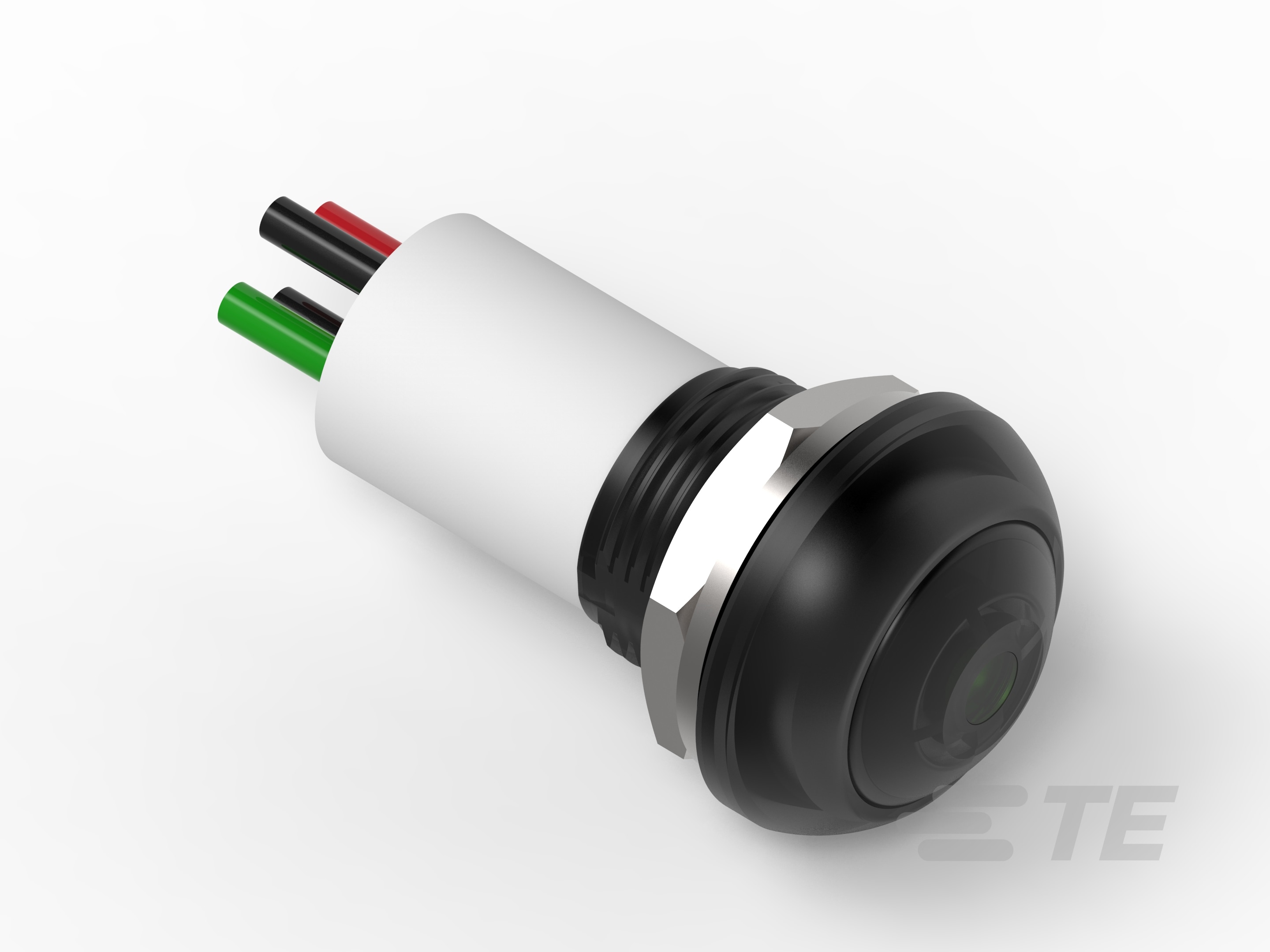 PB OFF/ON FC BLK M1 TERM GRE LED IP68 50-2329388-4