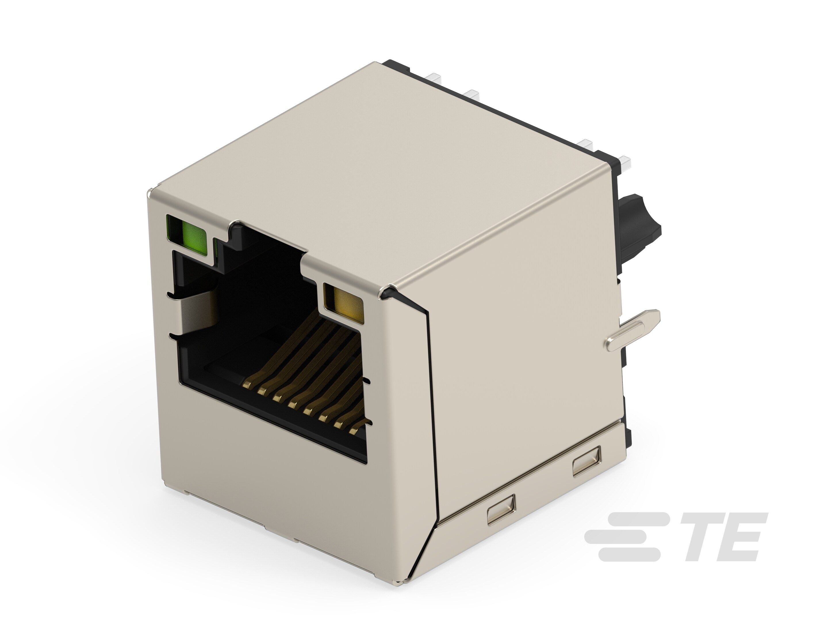 RJ45 JACK MAG. POE 10/100 LED 1X1 VERT.-2337993-2