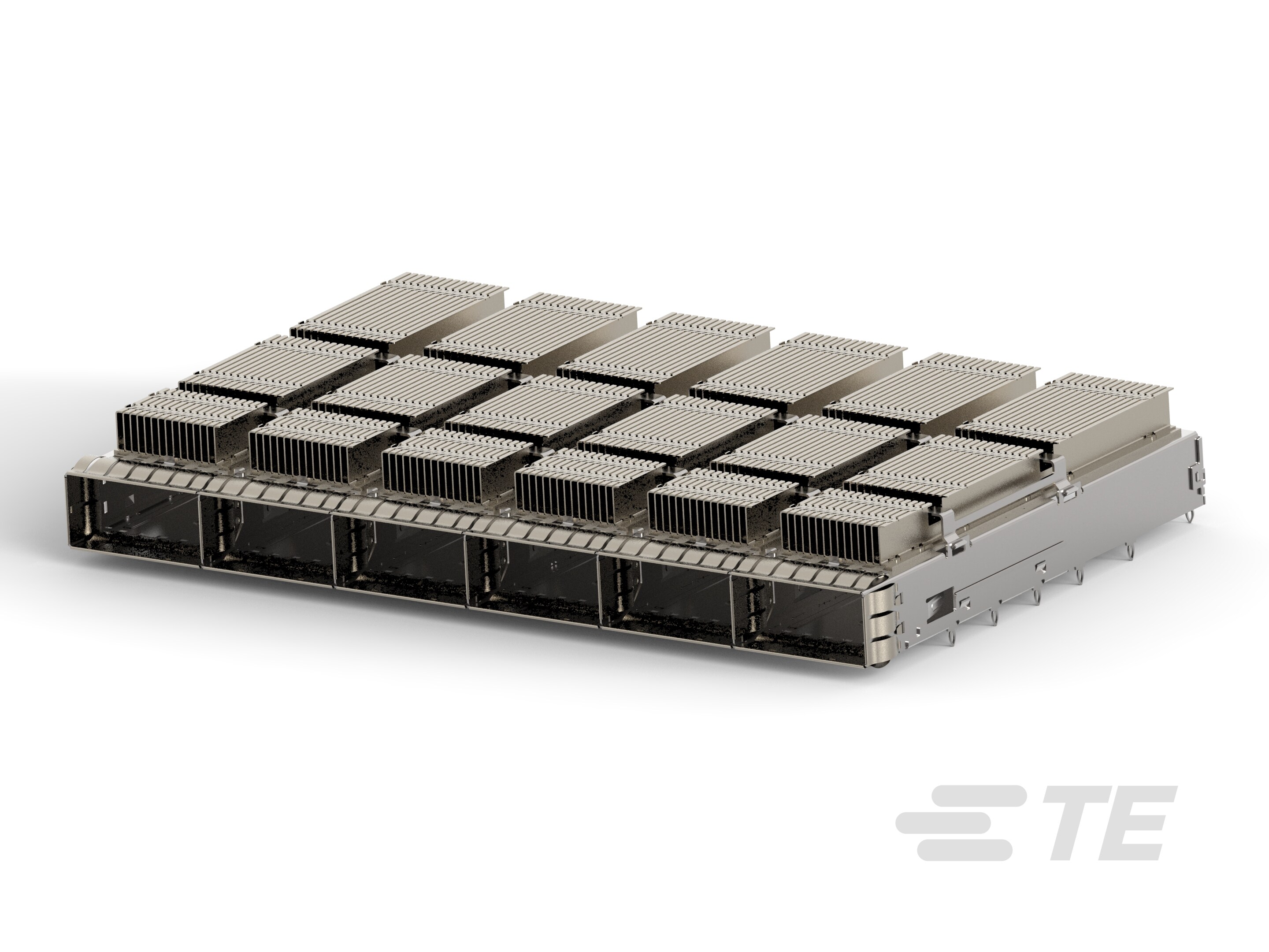 CAGE ASSY 1X6 QSFP-DD HS STACK SAN-2342892-2