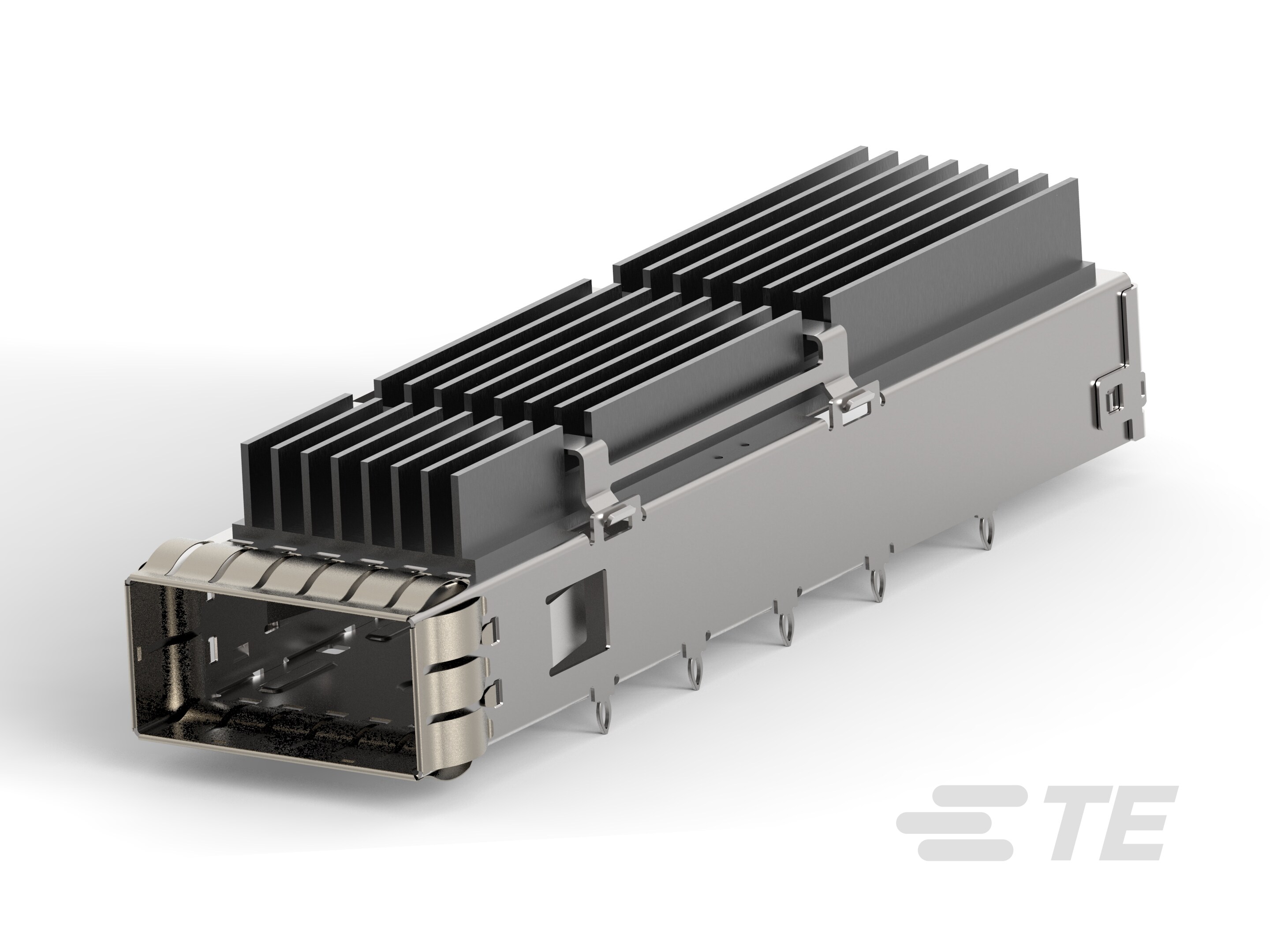 QSFP-DD 1X1, STANDARD, W/ EXTRUDED HS-2342933-2