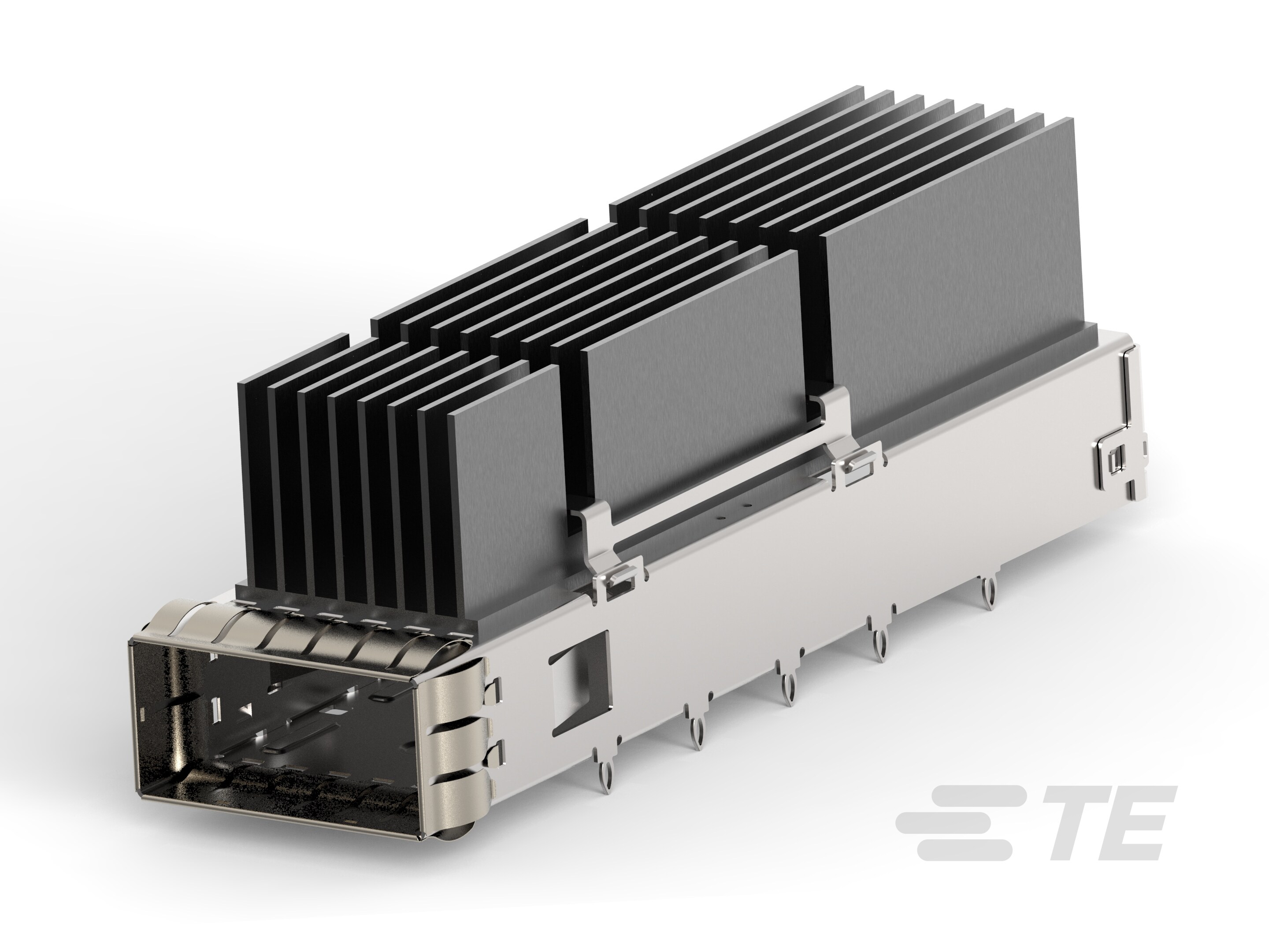QSFP-DD 1X1, STANDARD, W/ EXTRUDED HS-2342933-3