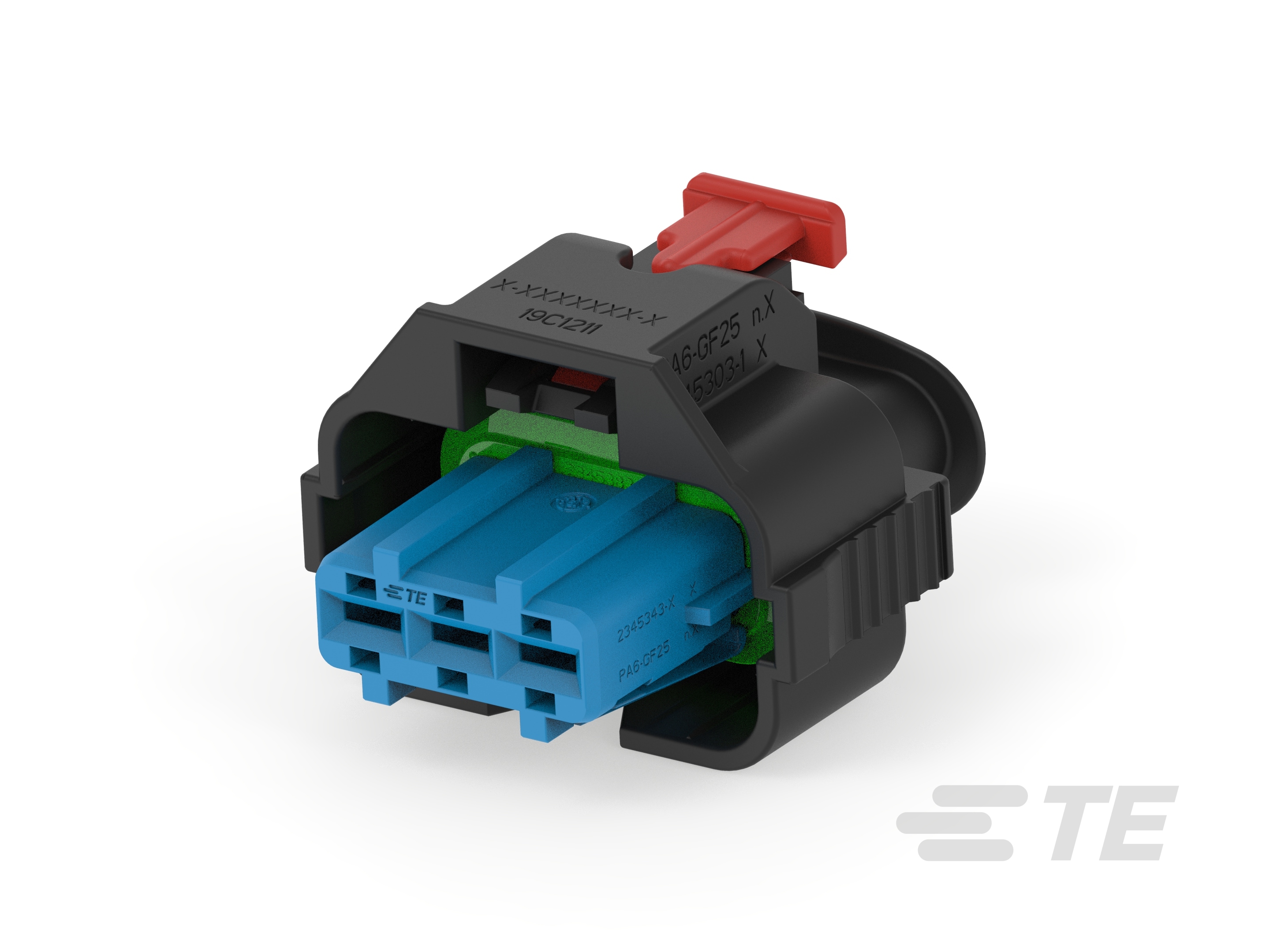 3POS,AMP MCP 2.8,REC HSG ASSY,SLD,COD 1-2345390-1