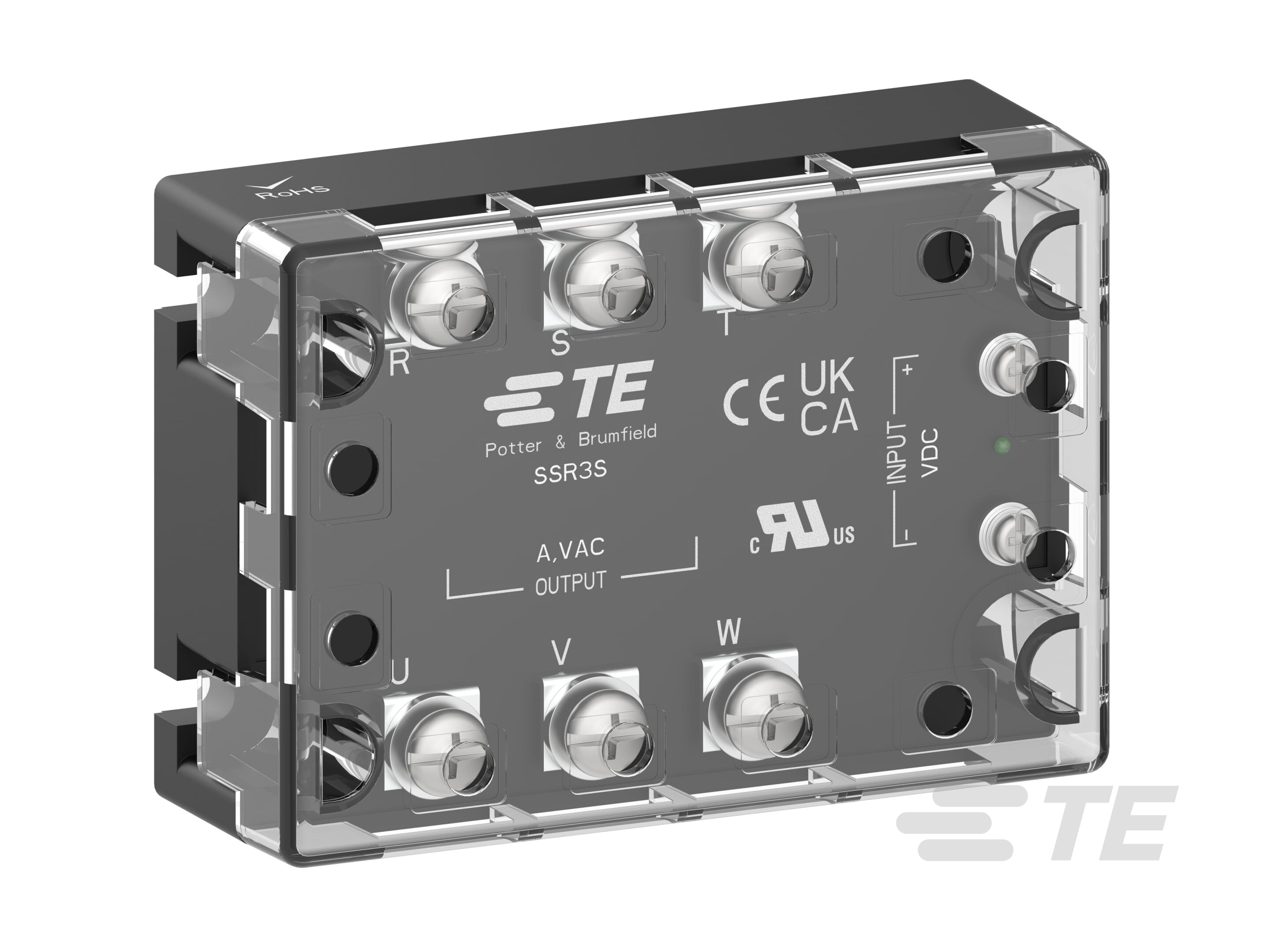 SSR3T-480D10R=3PH SERIS-TRI,PANEL MOUNT-1-2345984-9