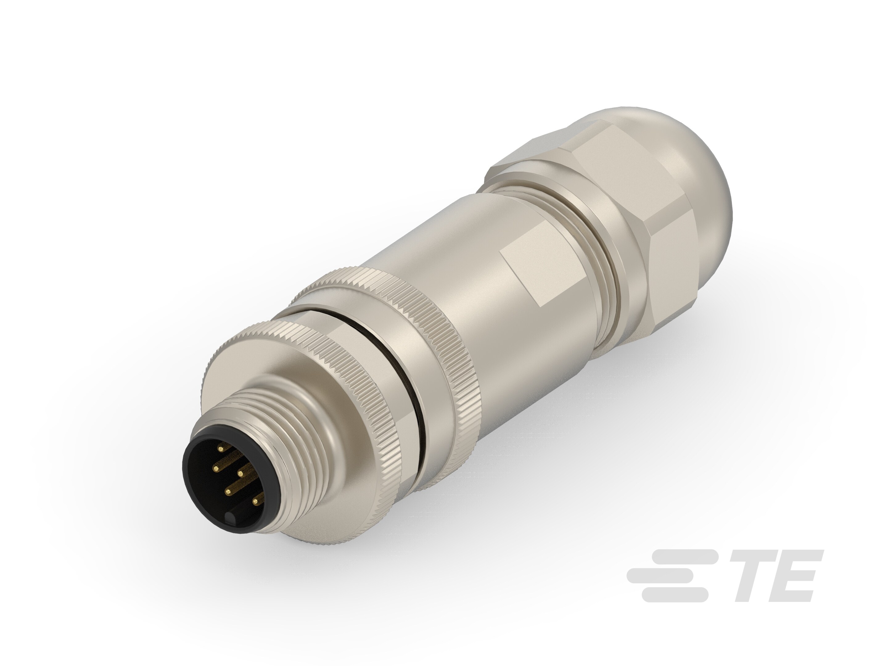M12 MALE,A8 CODE,STR CONNECTOR, PG9 SEAL-2351415-2