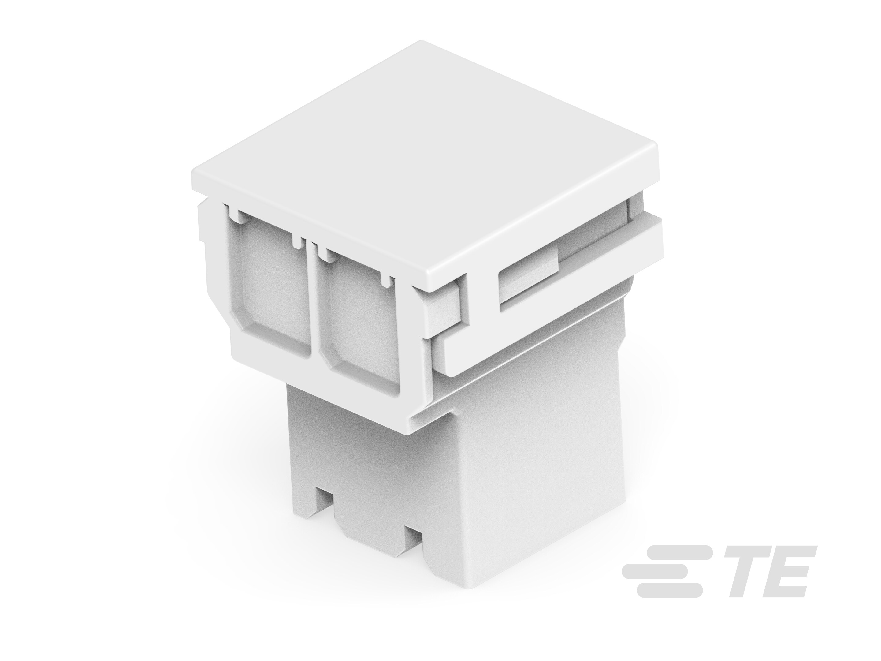 250 FASTON FLAG HOUSING 2P, NAT-2390748-1