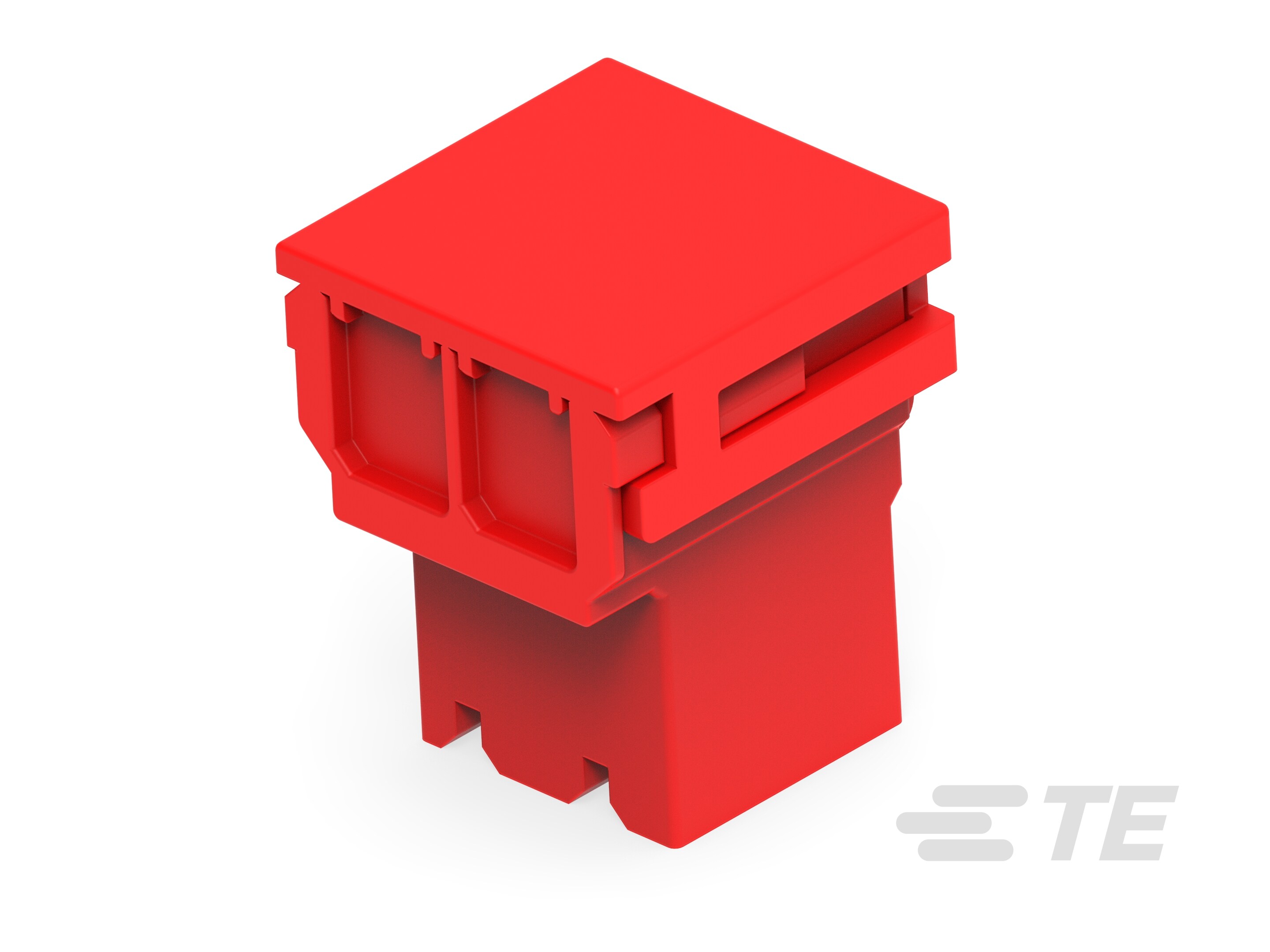 250 FASTON FLAG HOUSING 2P, RED-2390748-3