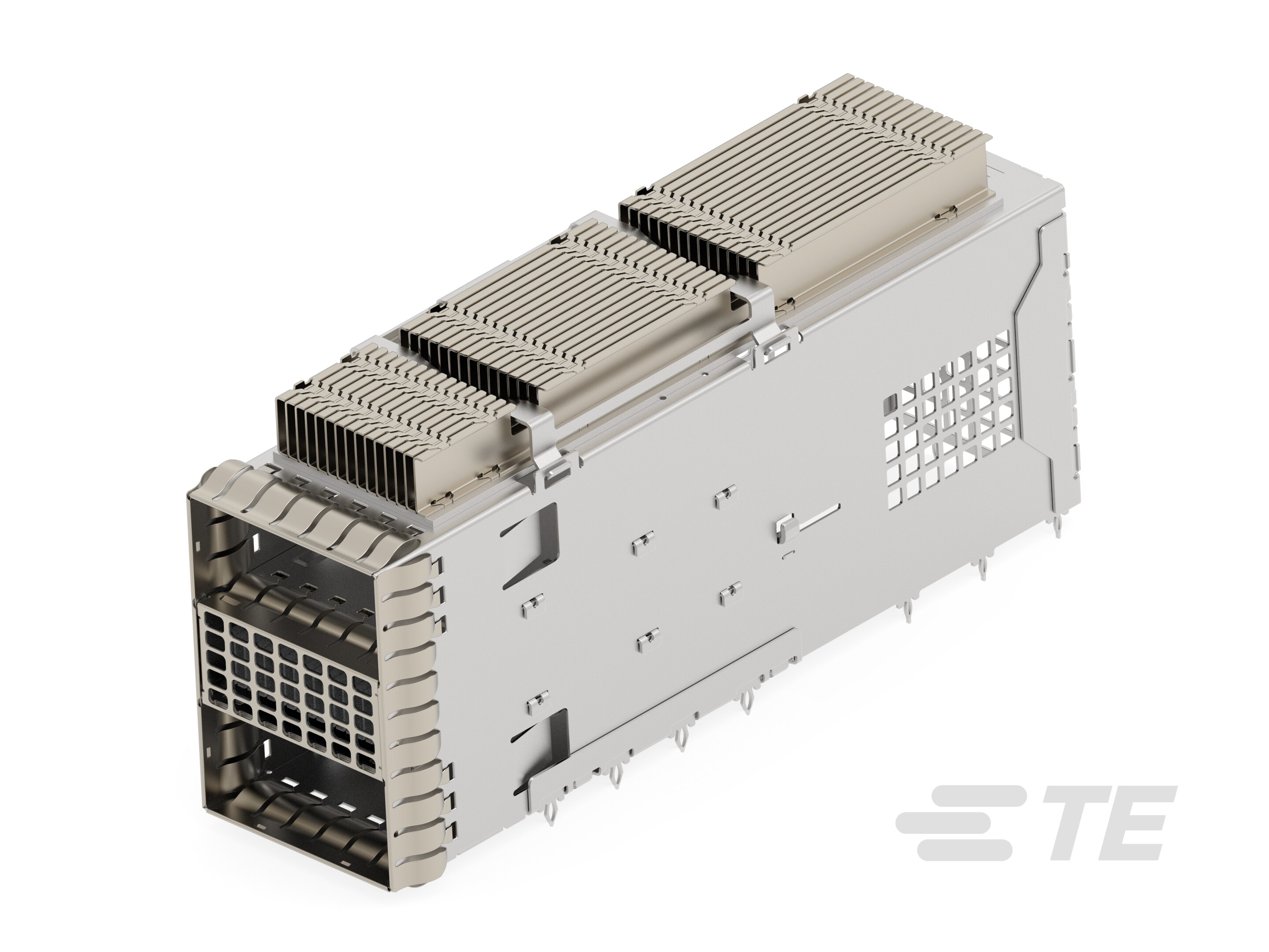 CAGE ASSY W HEAT SINK, 2X1, QSFP 112-2396990-1