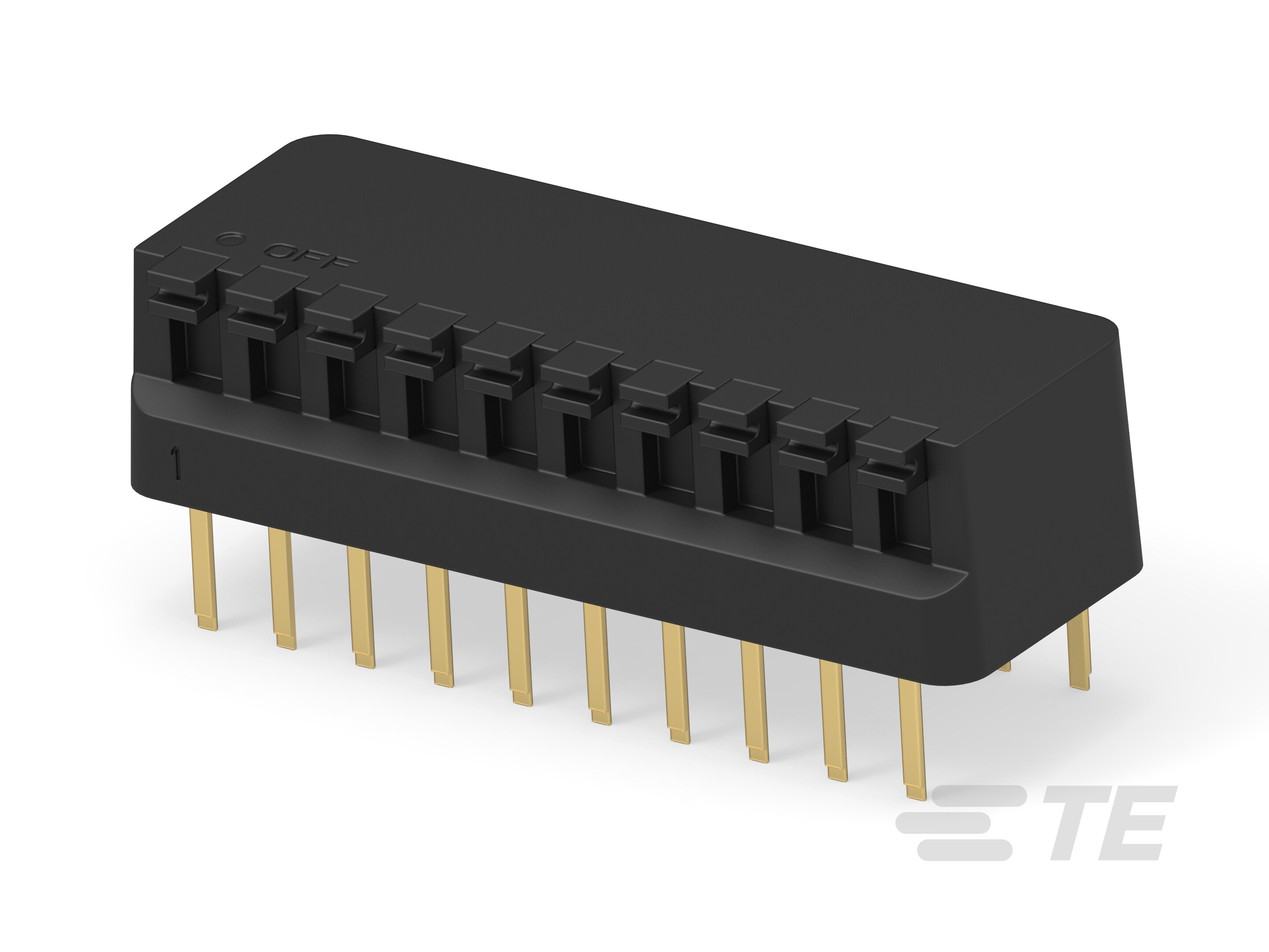 RIGHT ANGLE DIP SW 10 P SEALED-2-435802-0