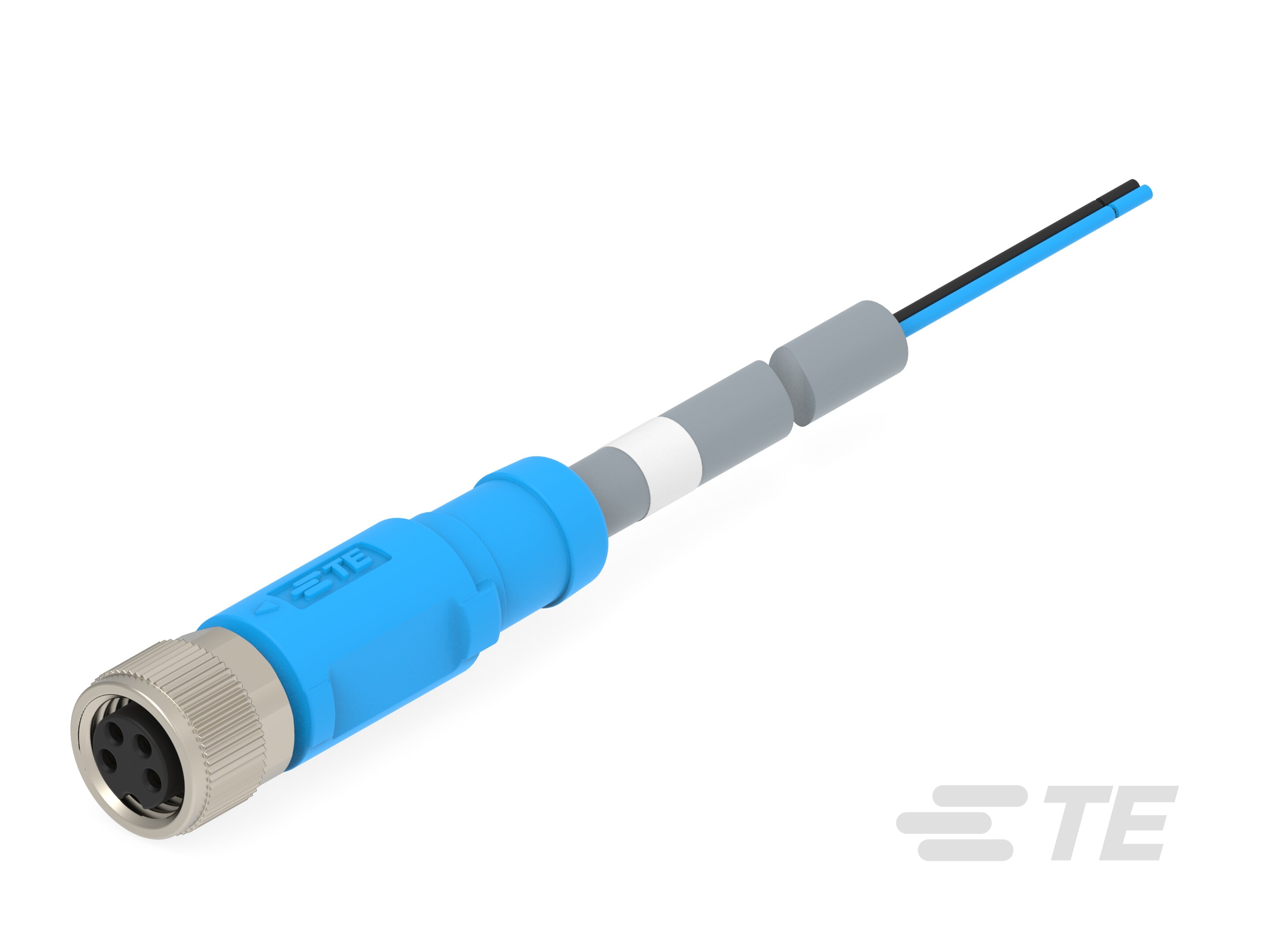 M8 CABLE ST FEMALE 0.3M 4P PUR CABLE-2474289-1