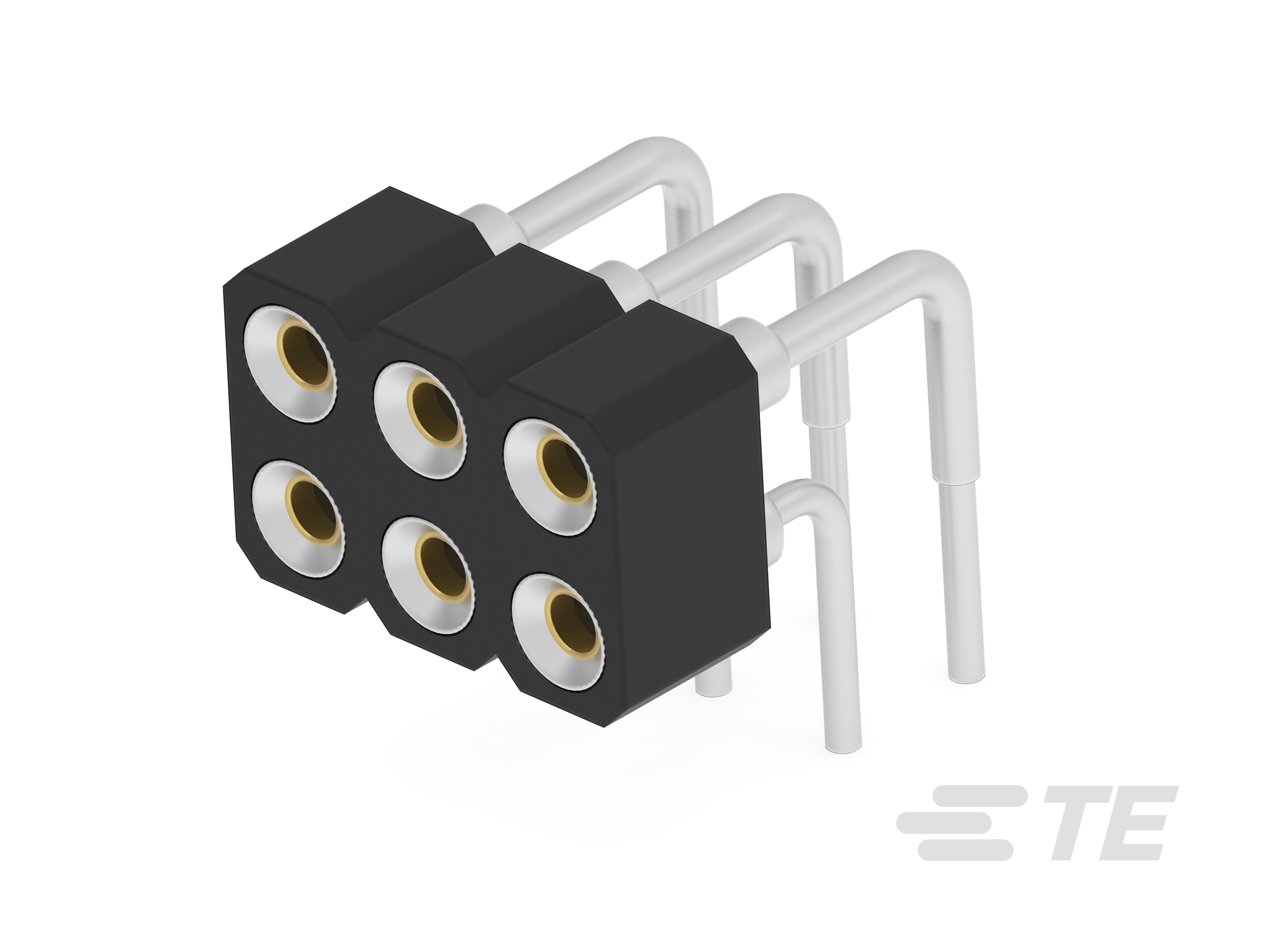SIP DUAL ROW RA SKT 03POS AU FLASH-2485258-1