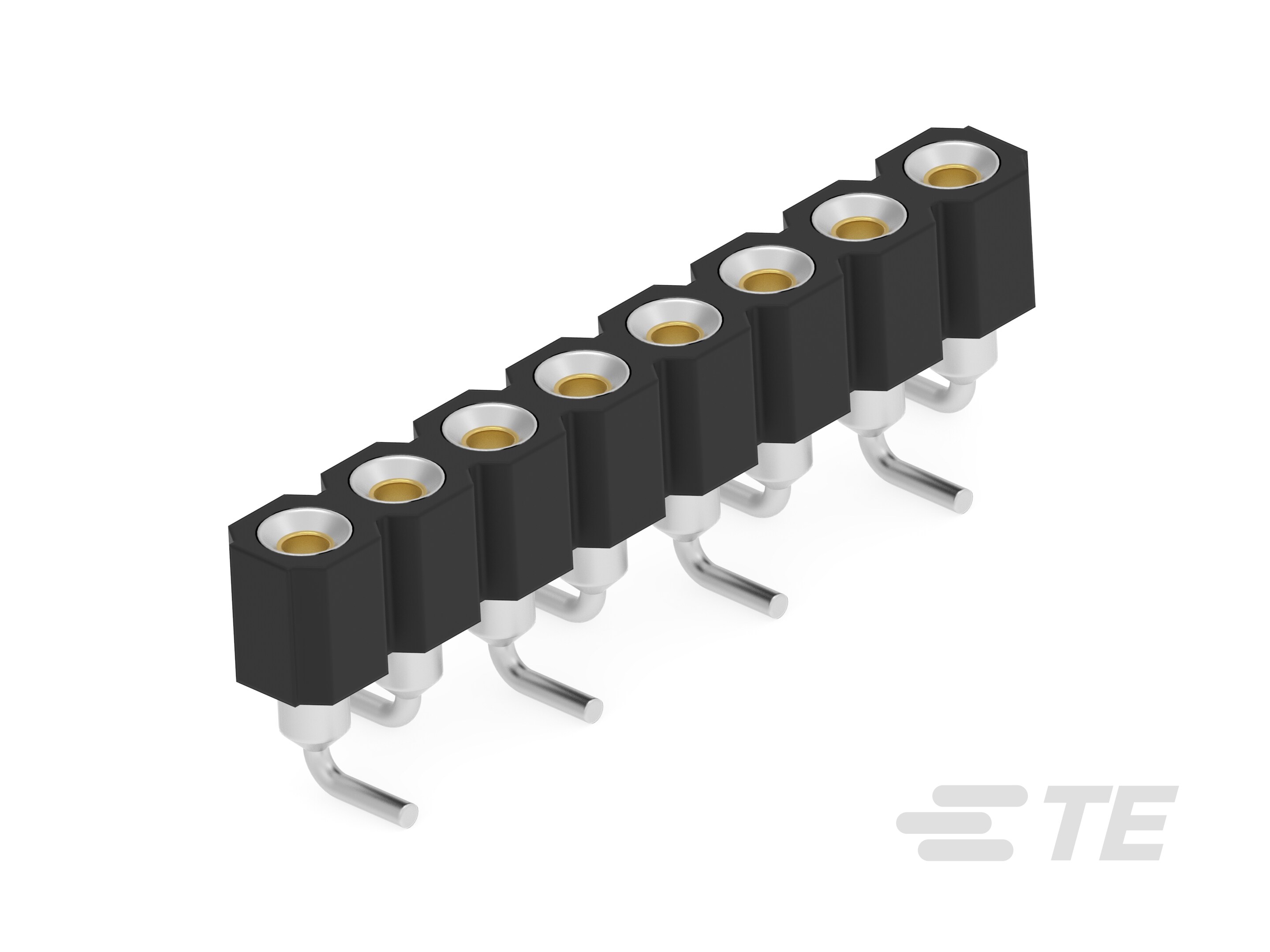 SIP SKT 08POS AU FLASH - SMD-2485259-2