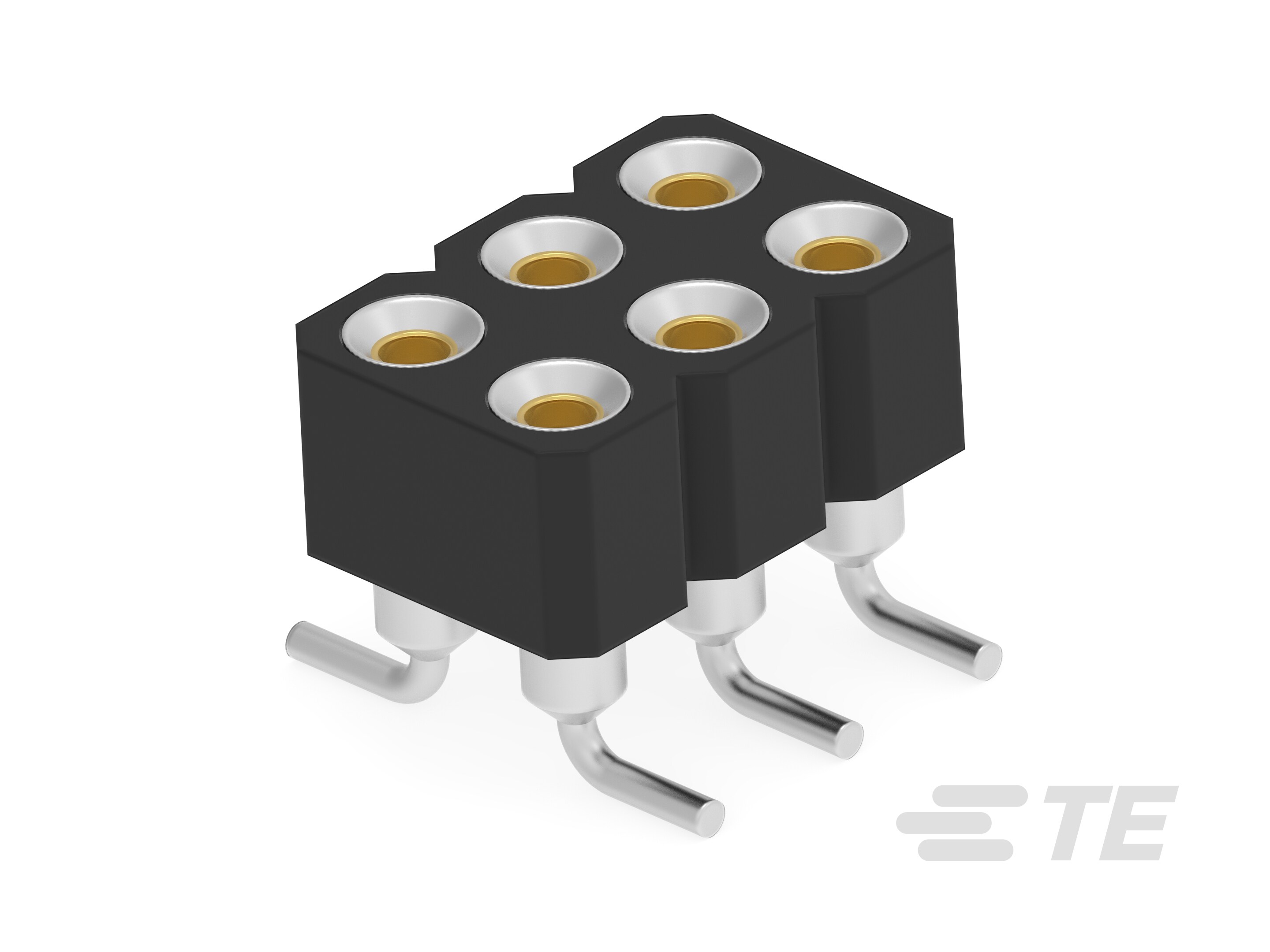SIP DUAL ROW SKT 03POS AU FLASH - SMD-2485263-1