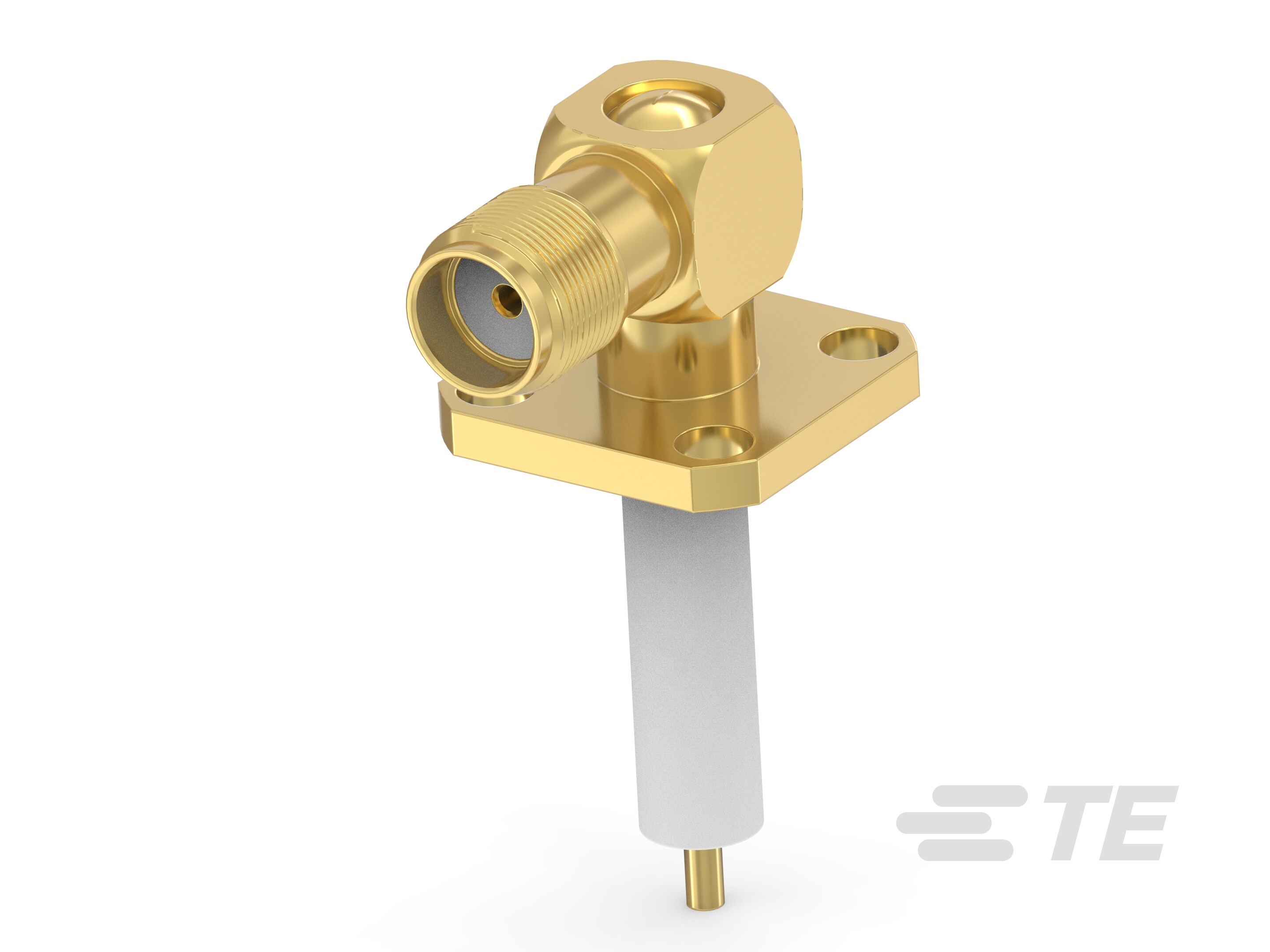 SMA Jack RA 4-Hole Flange Extended Recep-2486508-1