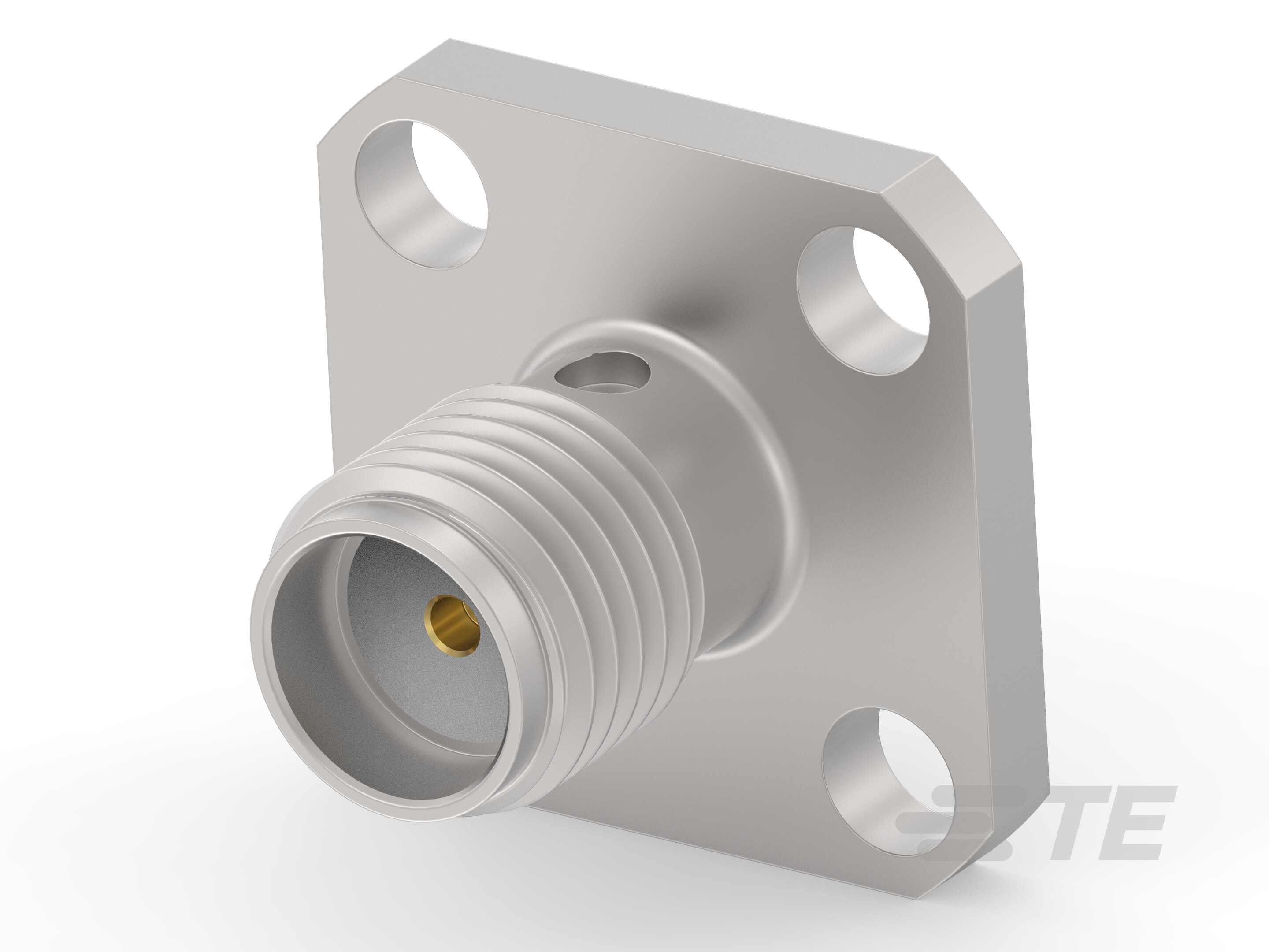 SMA Jack St 4-Hole Flange Extended Recep-2492483-1