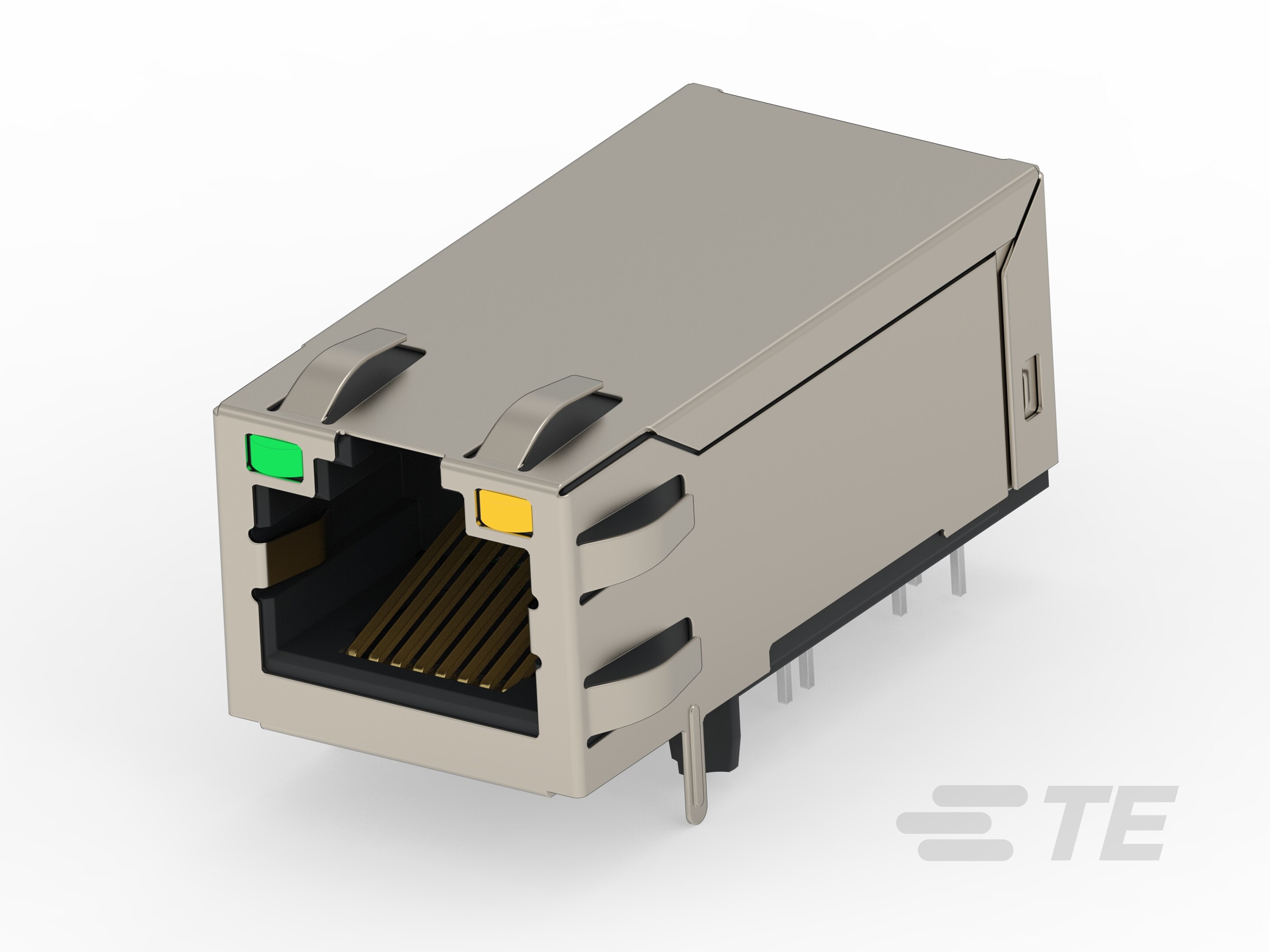 RJ45 W/MAG 1X1 1G POE 60W LED PLT  T 50-2496556-1