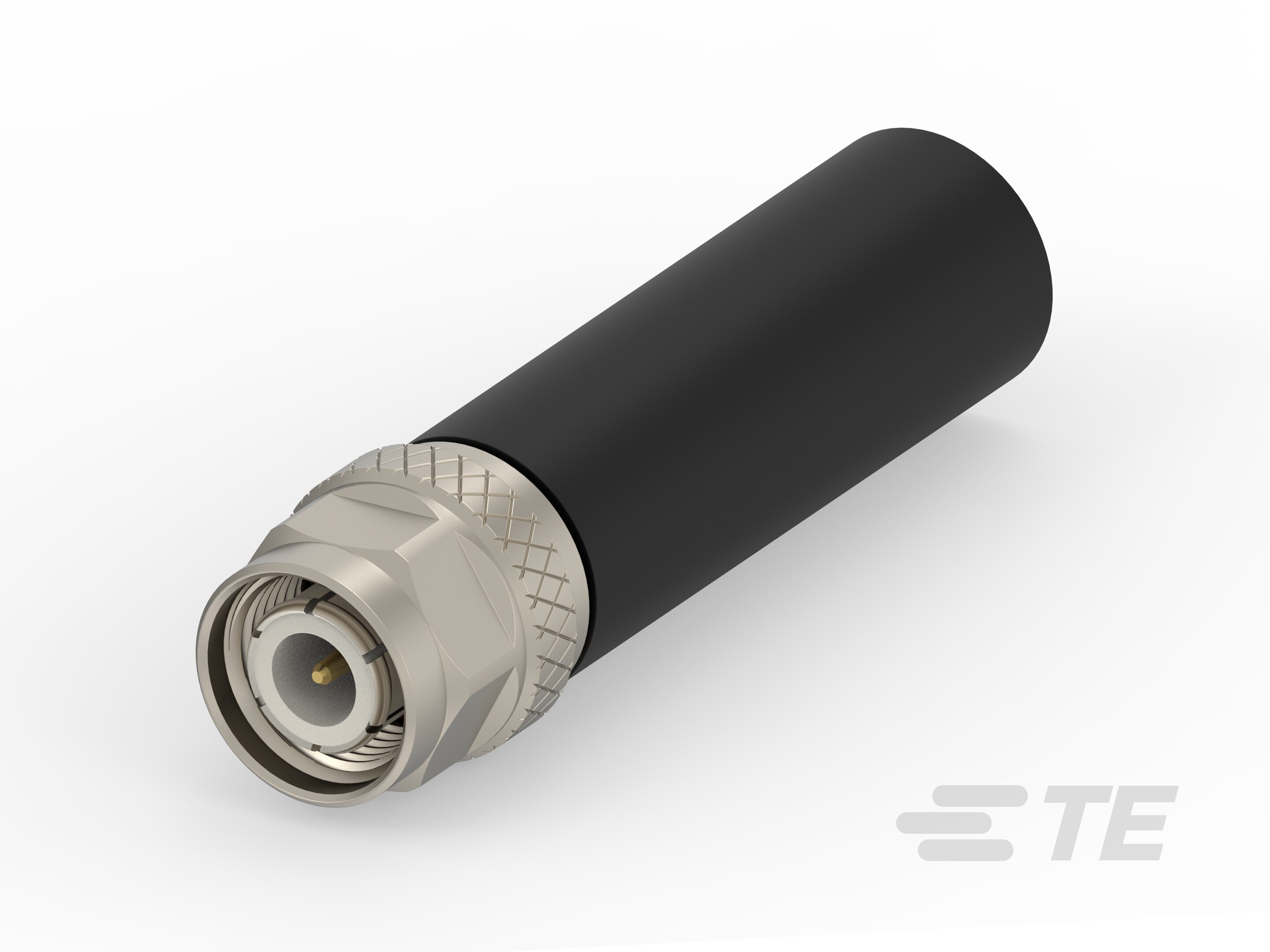 TNC Plug Str Crimp LMR-240 White Bronze-2501425-1