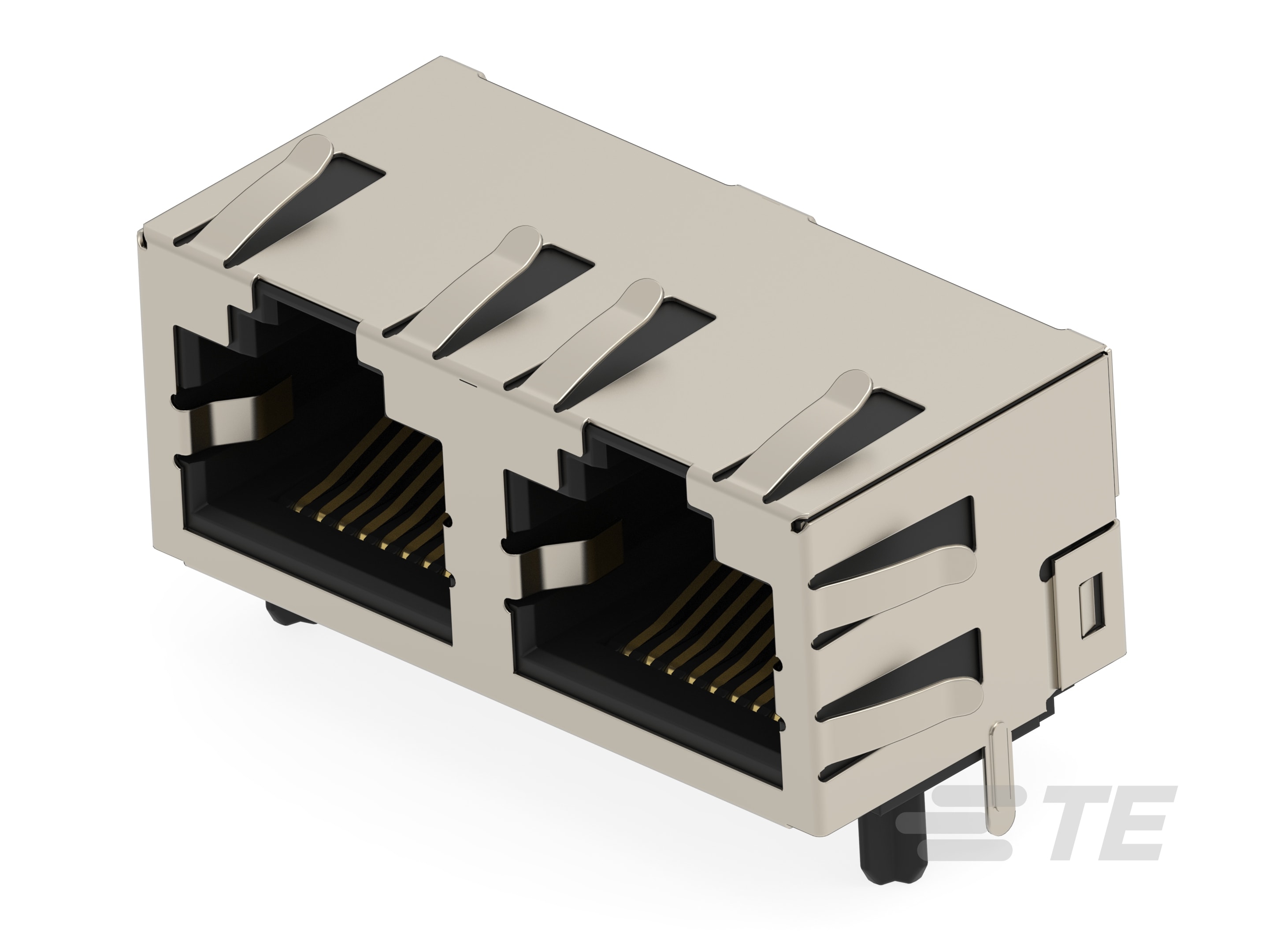 RJ45 JACK THR 10/100 R/A 1X2-2501552-1