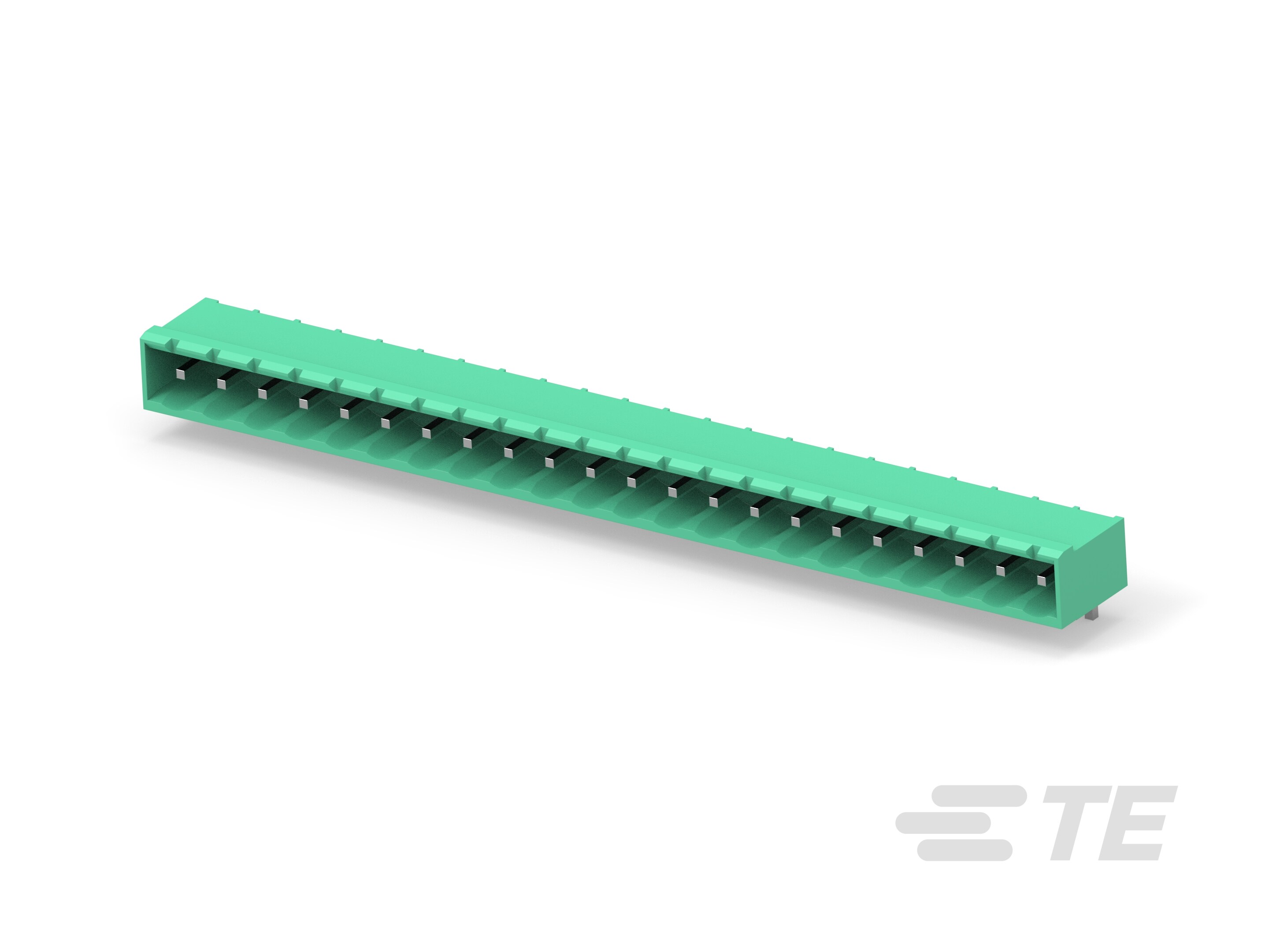 22POS 5.0MM CE R/A HDR,TRM BLK-2-796644-2