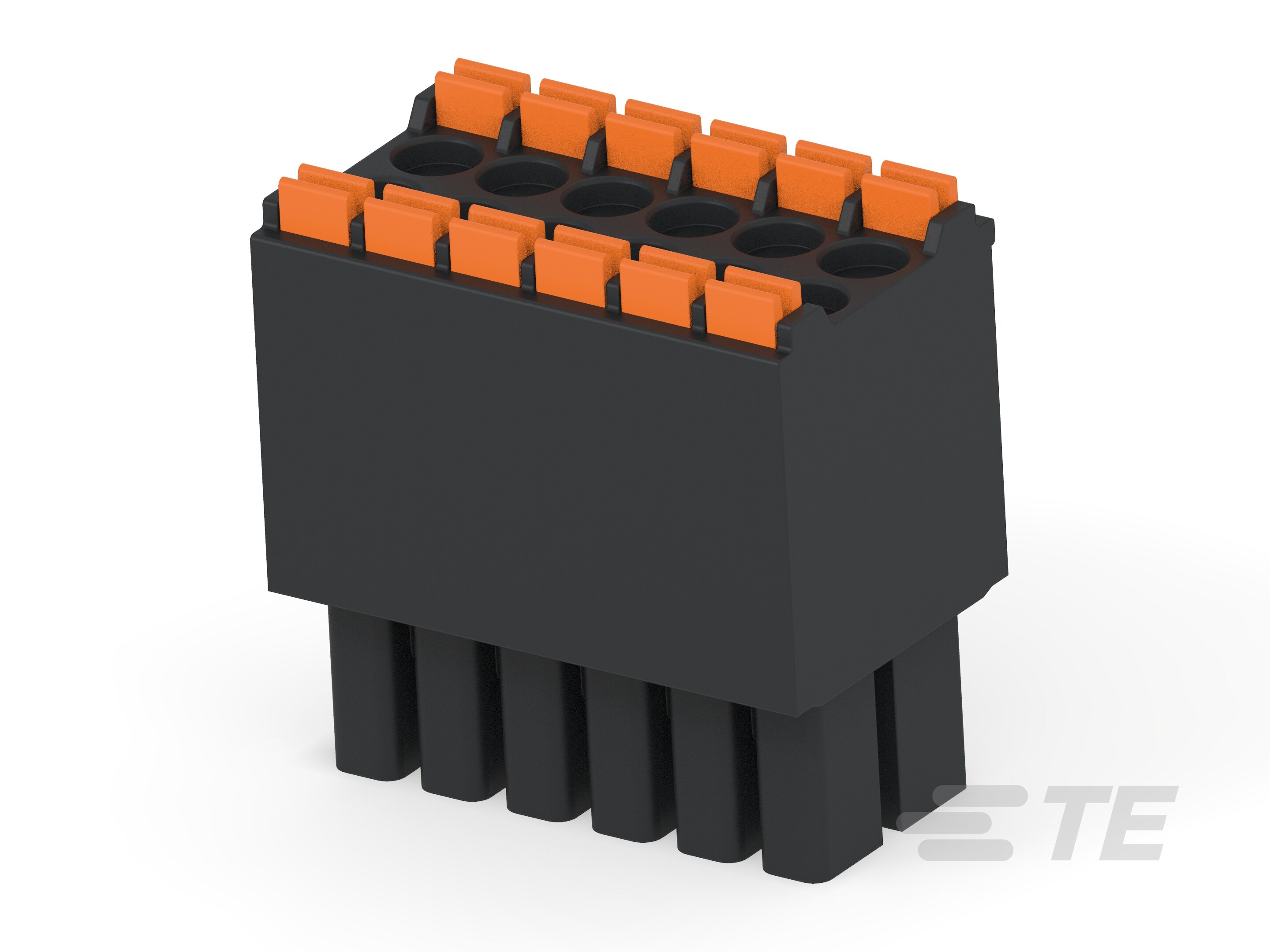 2x6P Spring TB Plug 3.5, BK-2842487-6