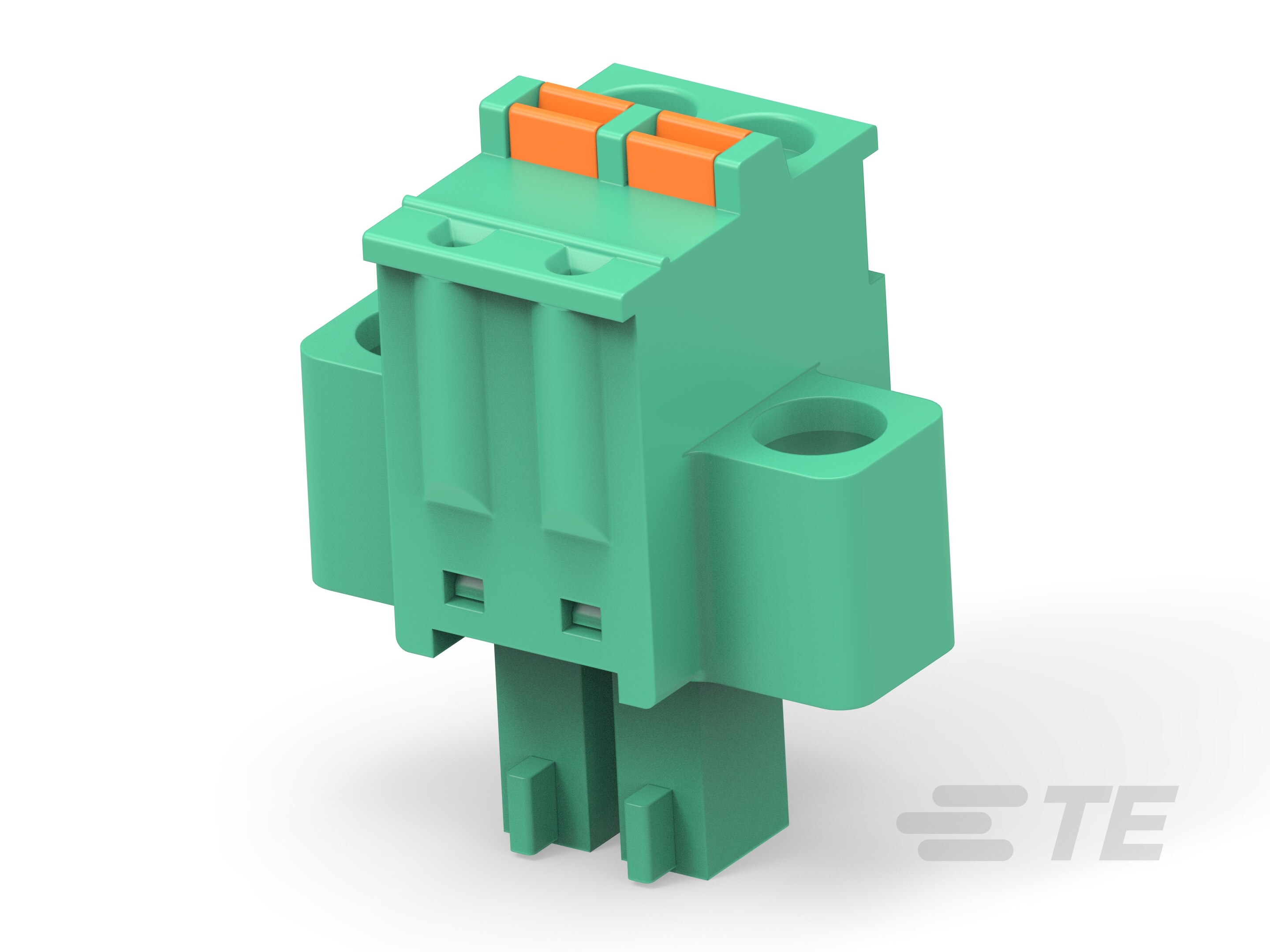 2P Spring TB Plug w/ Flg 3.81, GN-2842506-2