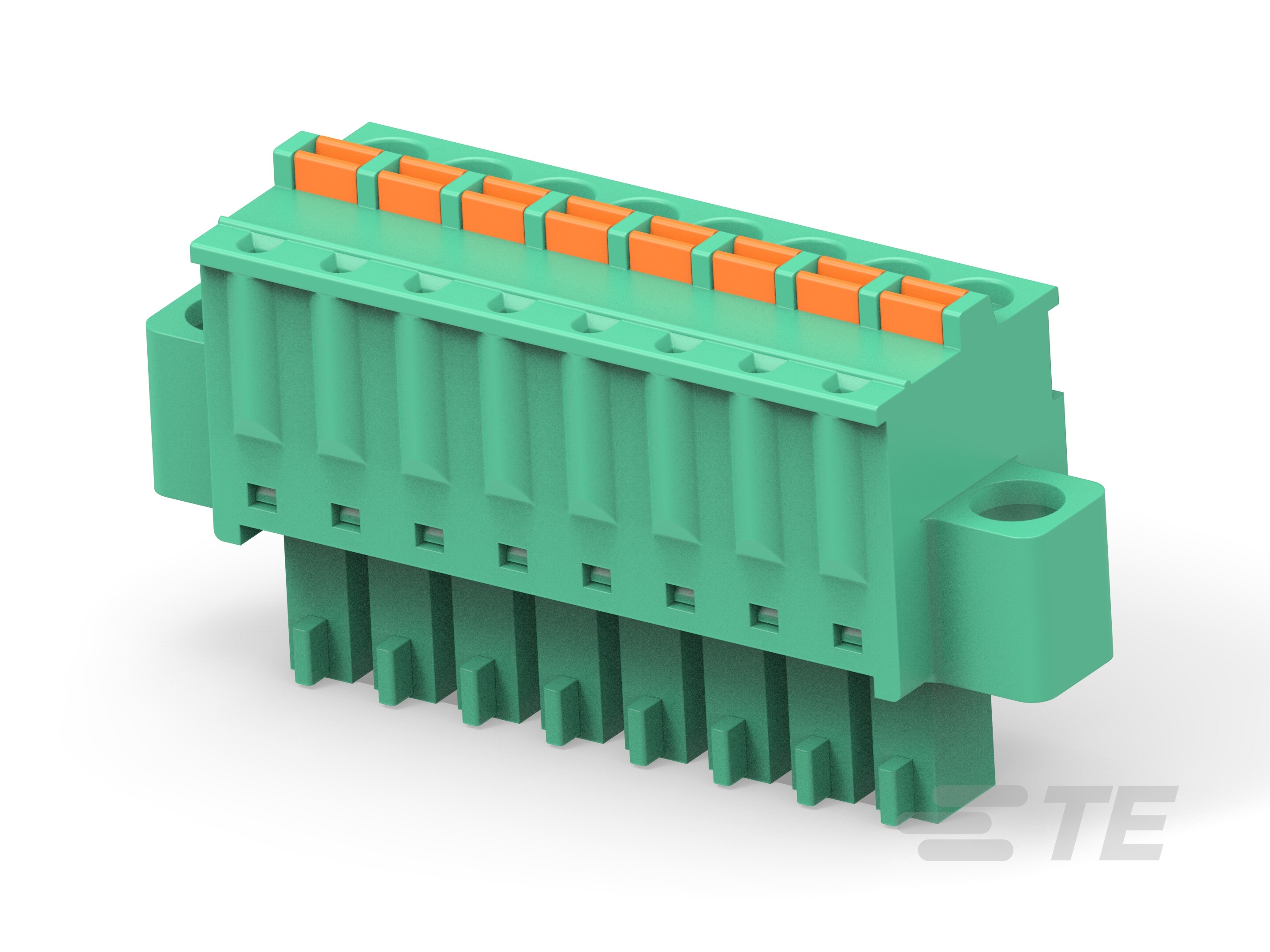 8P Spring TB Plug w/ Flg 3.81, GN-2842506-8