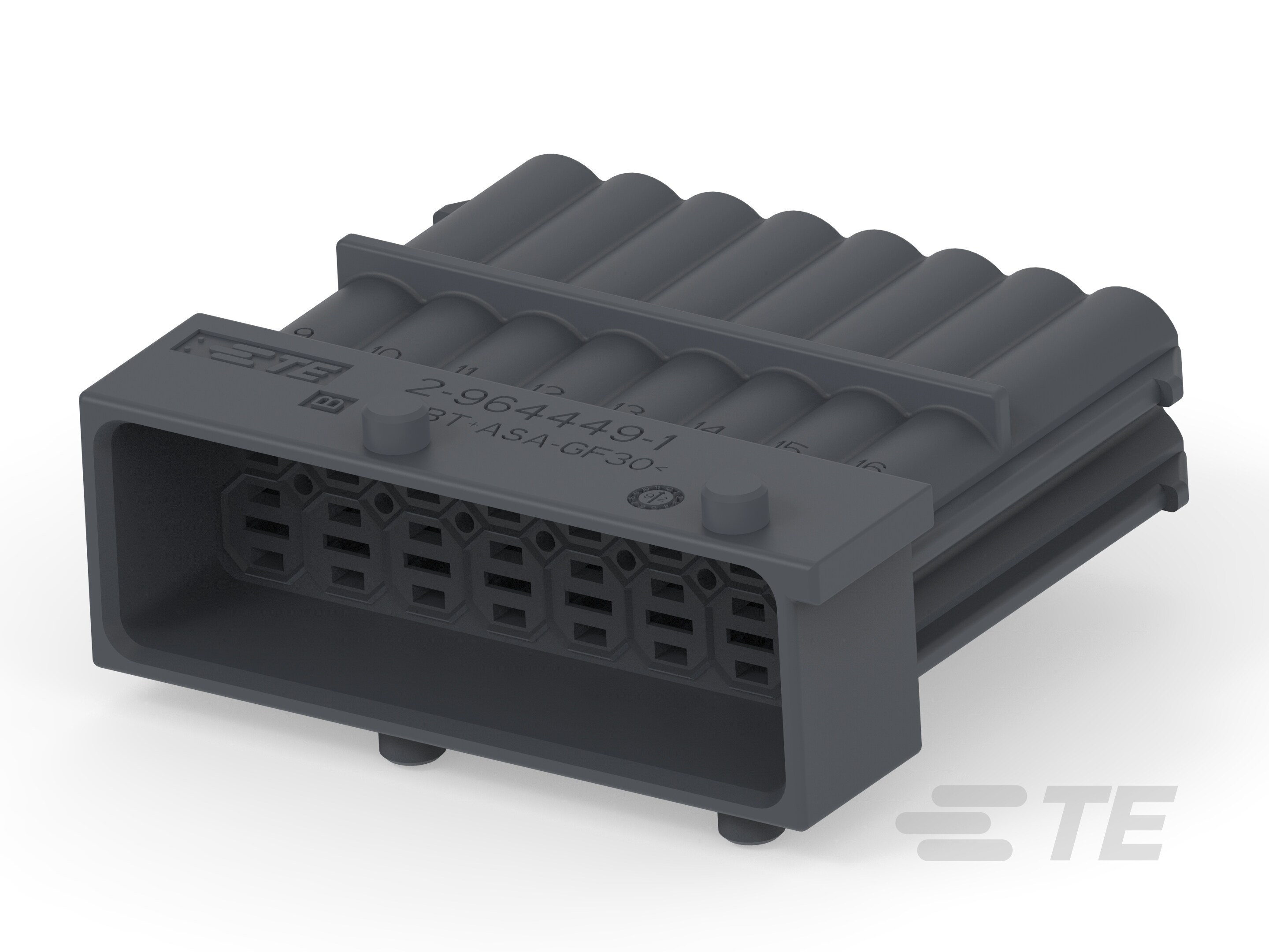 TAB HOUSING 2,8 16POS GREY-2-964449-1