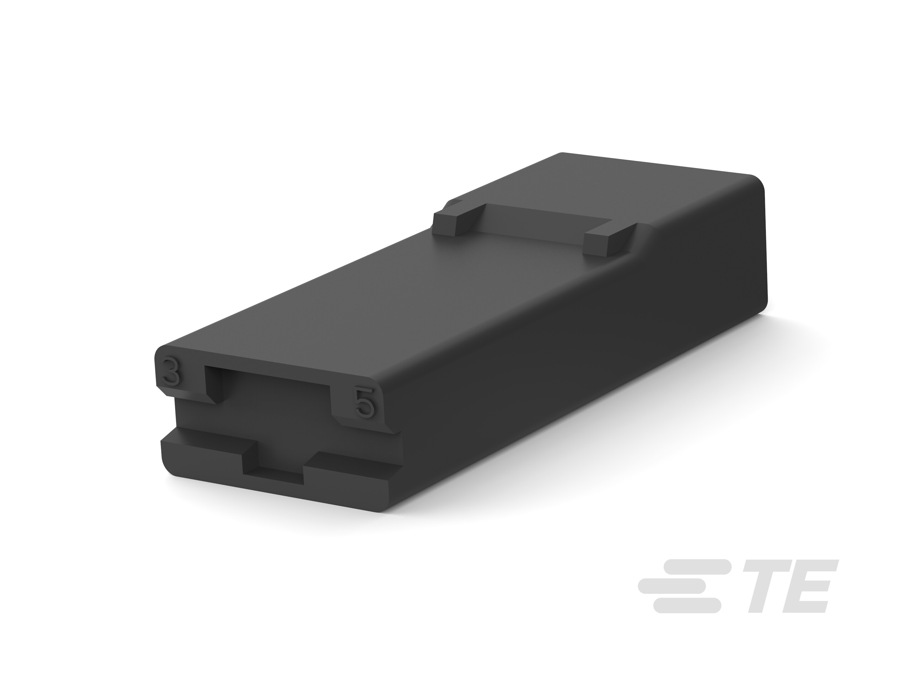250 FASTON HSG.,REC.,1 POS,BLACK-3-336369-5