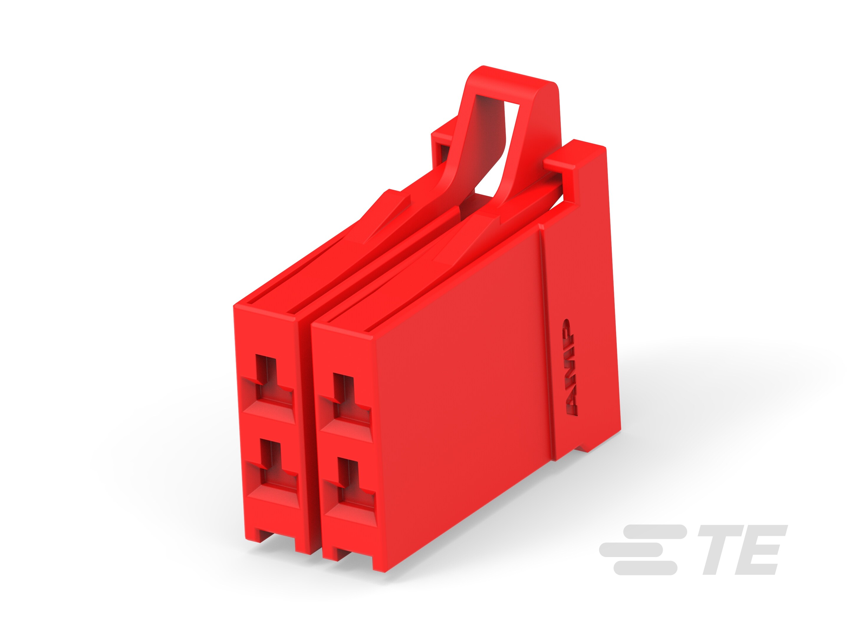 DYNAMIC D-3500 REC HSG 4P RED-4-175363-1
