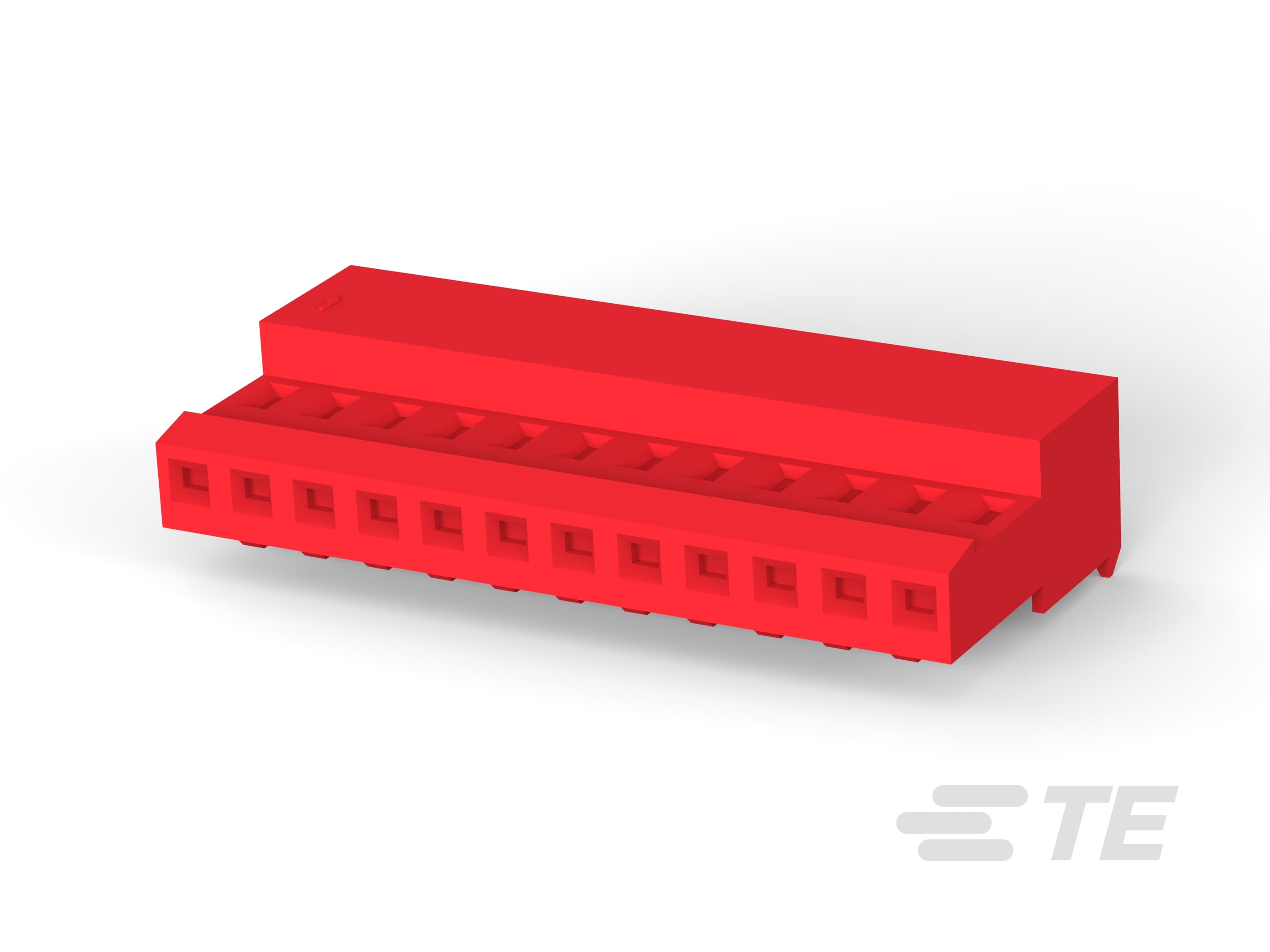 12P MTA100 CONN ASSY 22AWG RED-4-640440-2