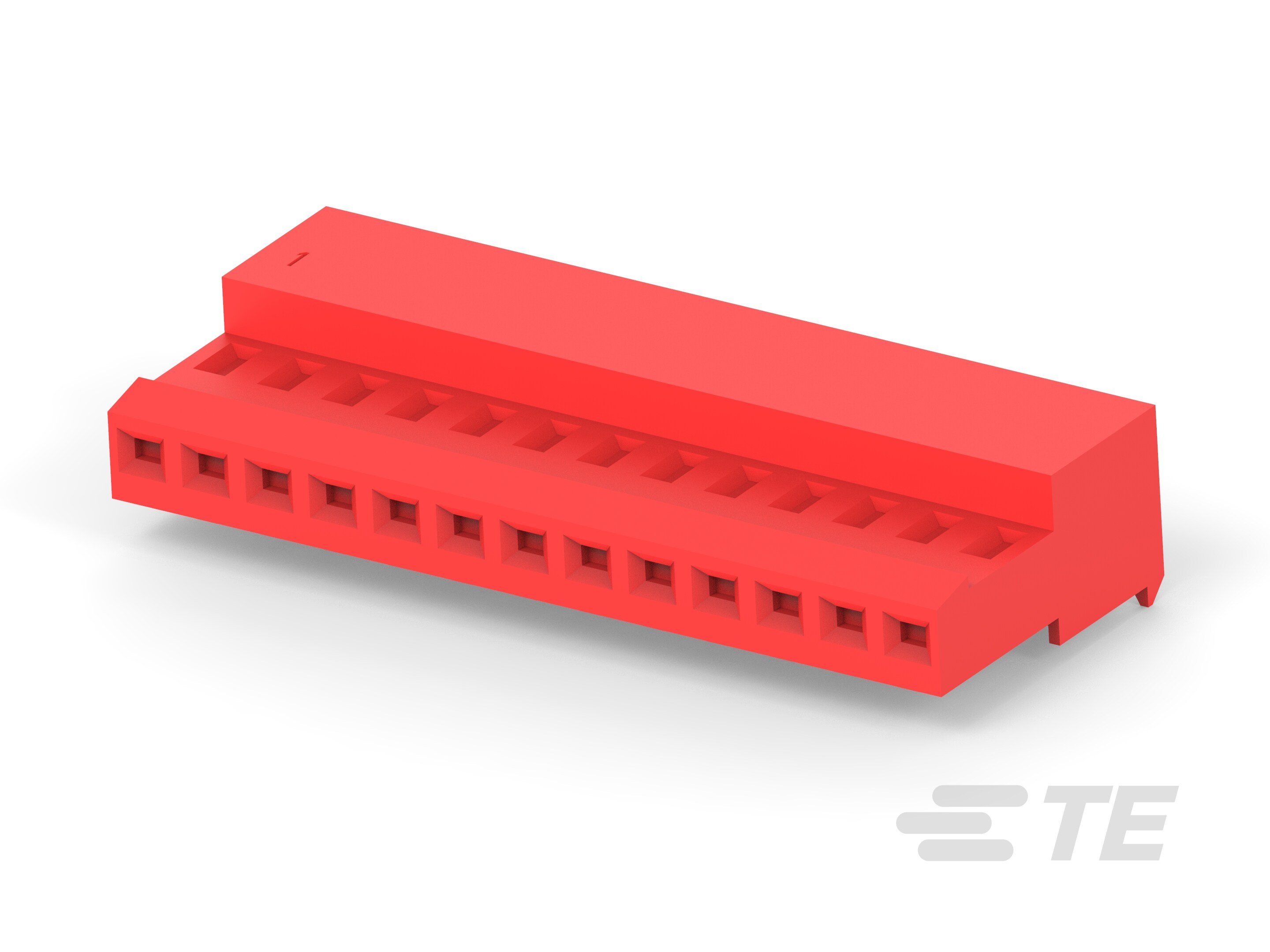 13P MTA100 CONN ASSY RED 30AU-4-641237-3