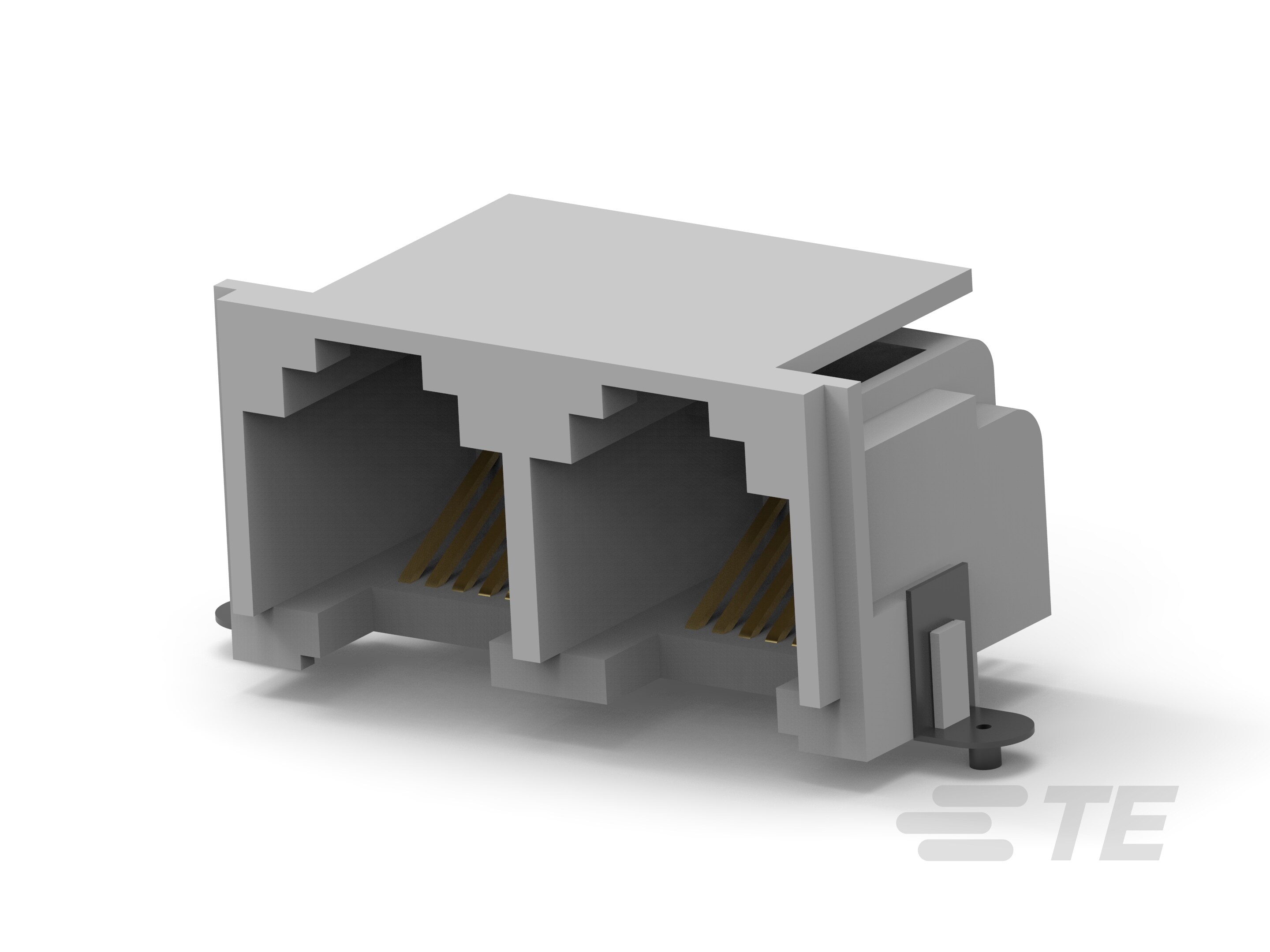 MJ,RJ11,SMT,1X2,6/6,GRAY,22
