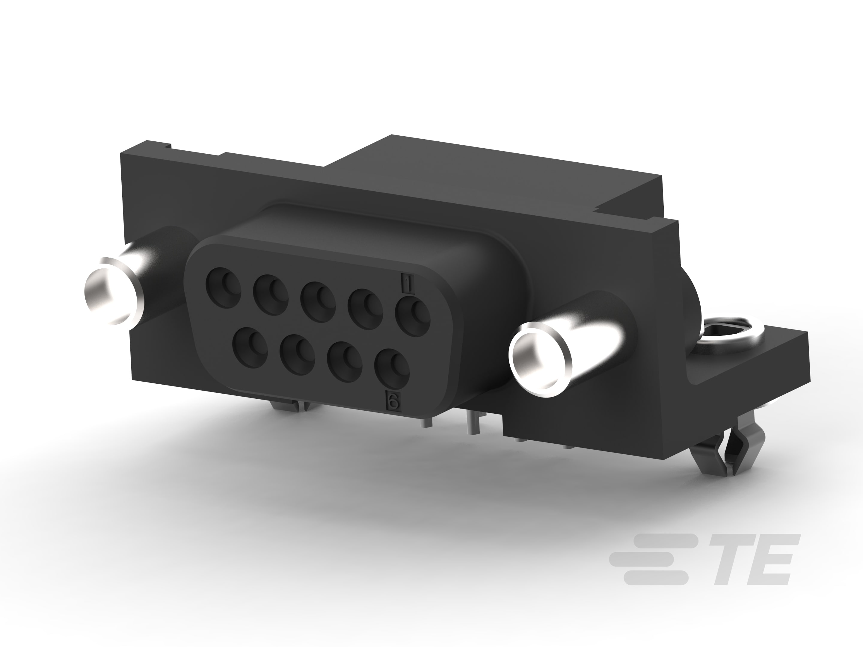 AMP III RCPT 9P RA 318 FFSCRLK/BDLK-5748979-1