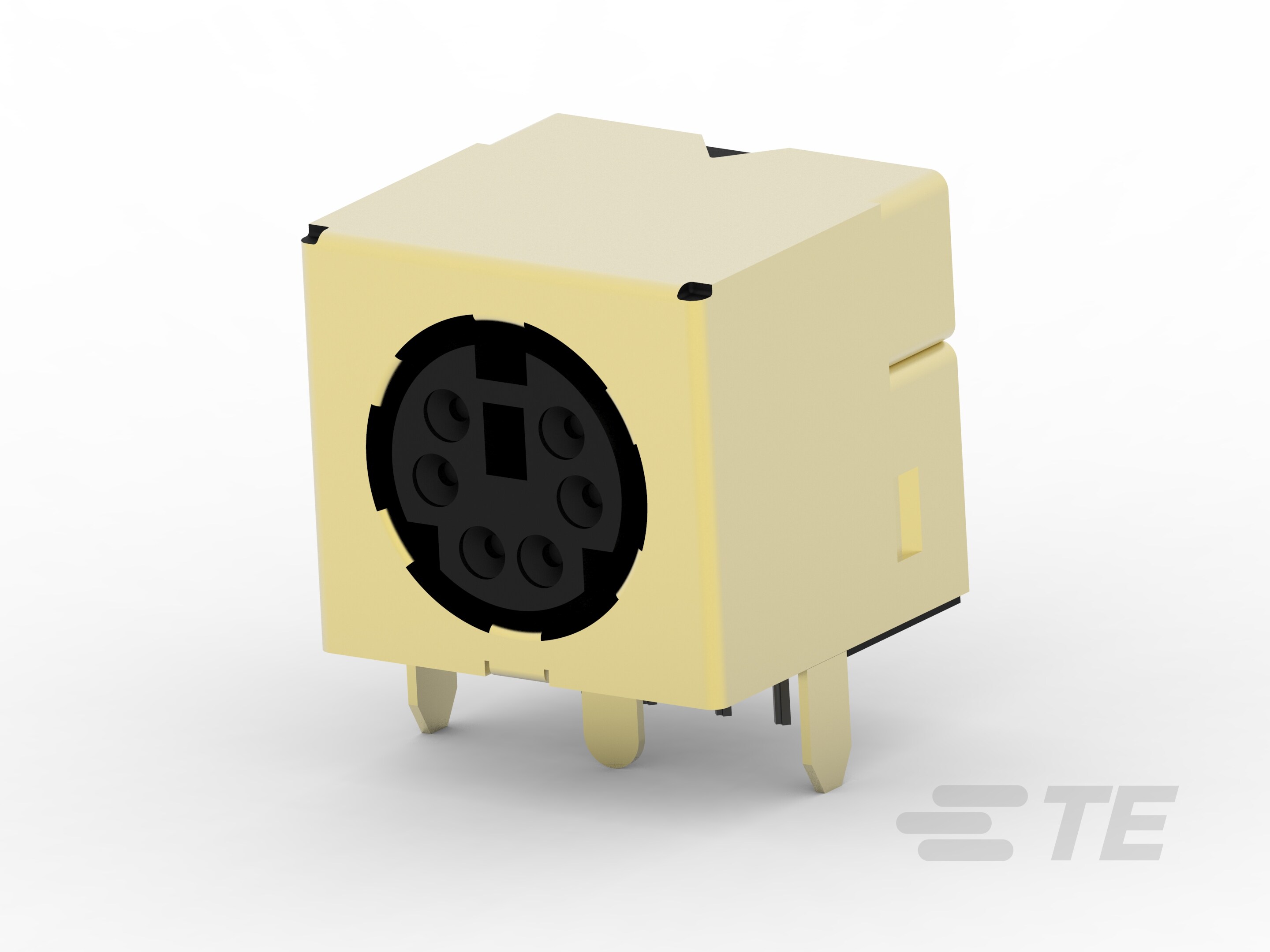 Mini DIN, 6 pos, R/A, Shield-5749265-1
