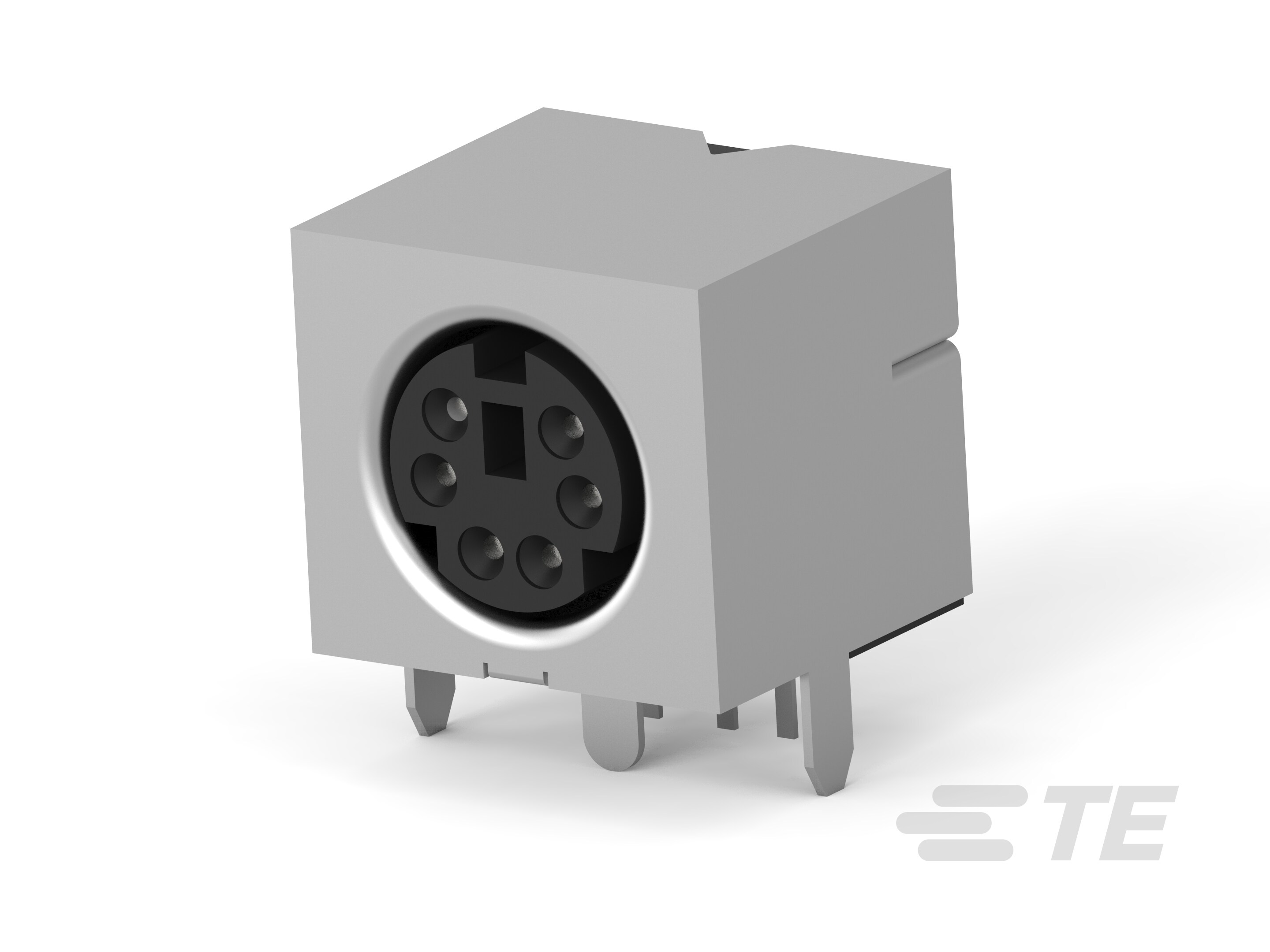 Mini DIN, 6 pos, R/A, Shield-5749266-1