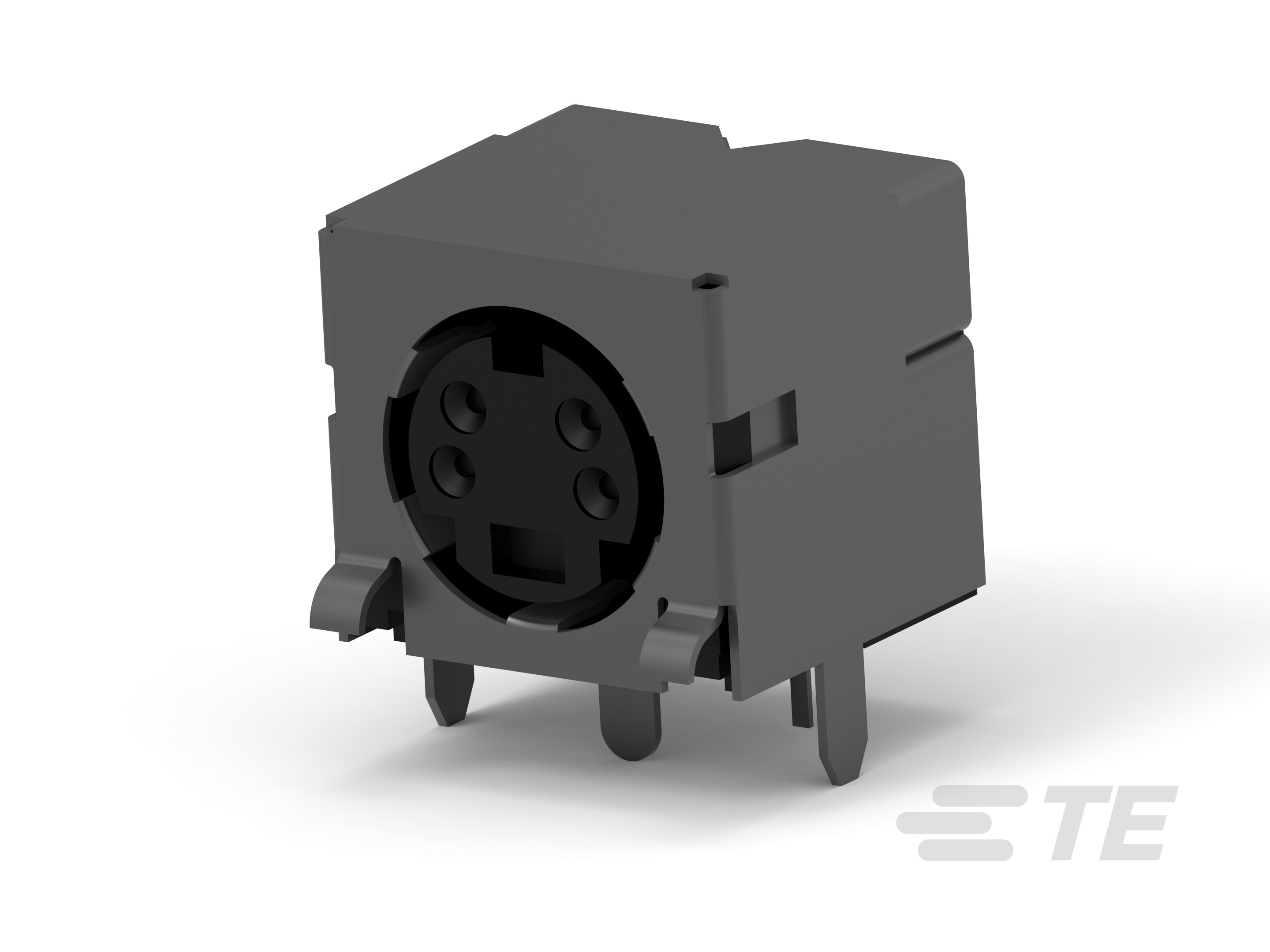 Mini DIN, 4 pos, R/A, Shield-5750069-1