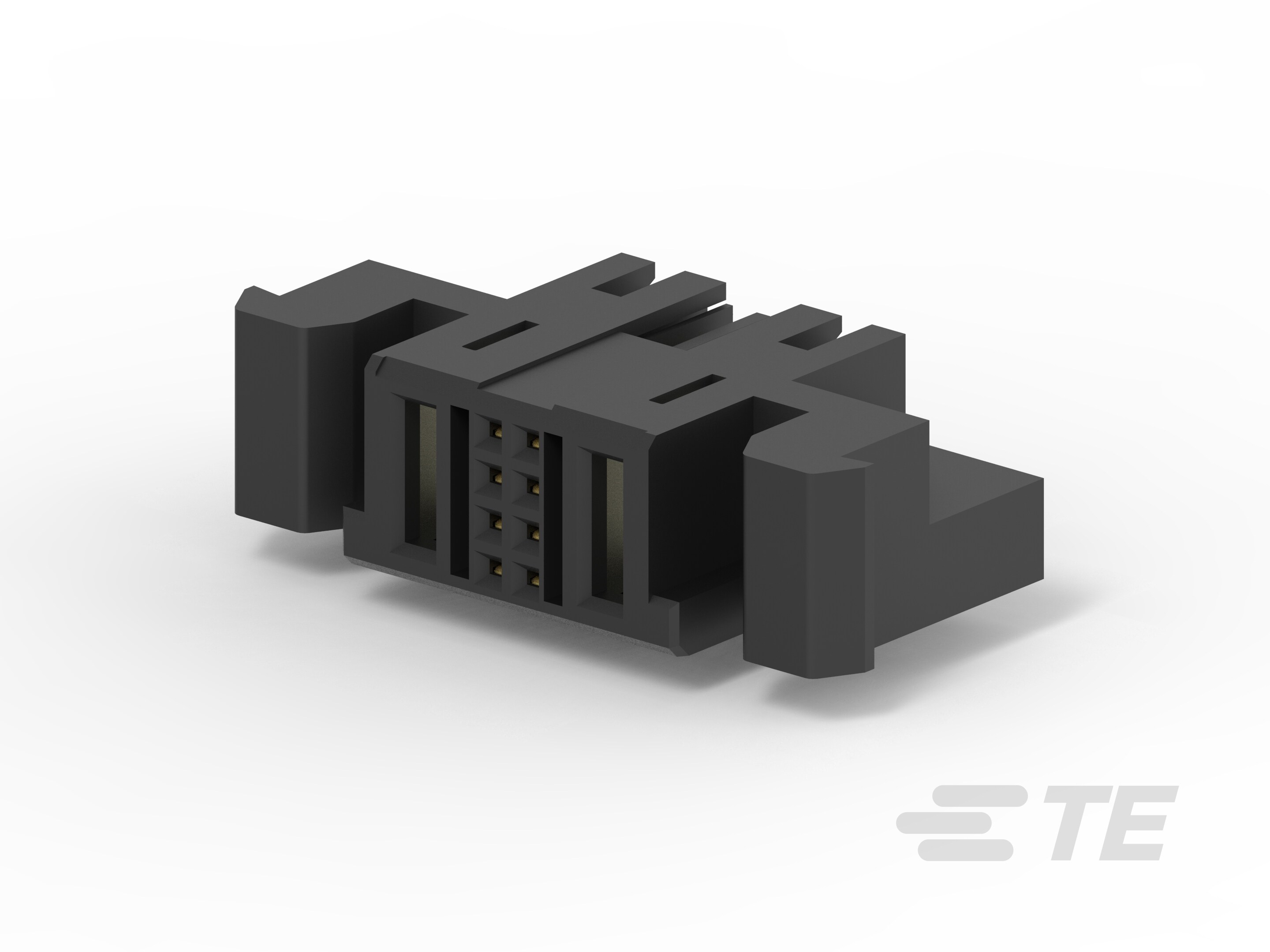 MBXL R/A RCPT W/LATCH REC,1P+8S+1P-6450773-5