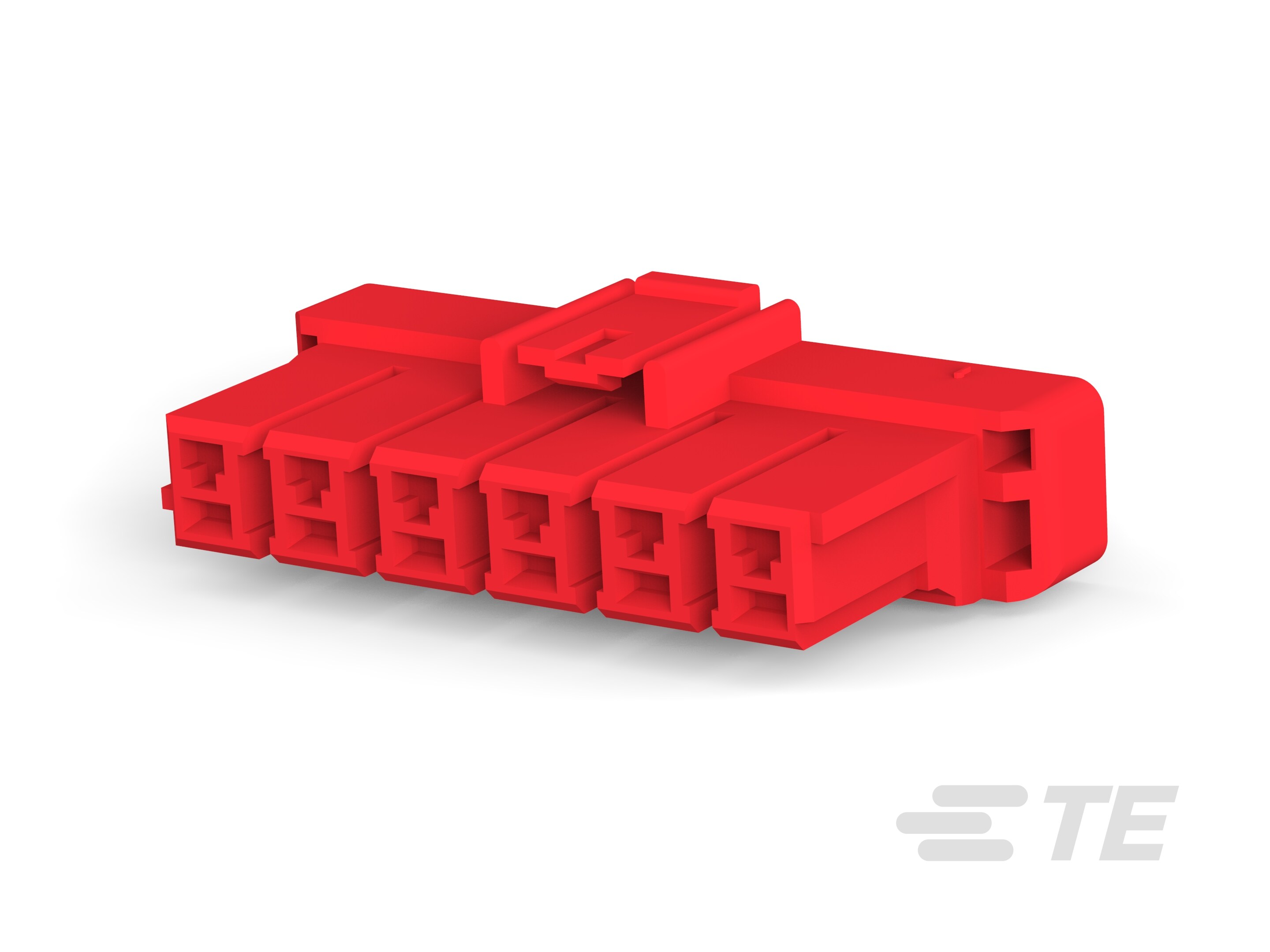 5MM POWER KEY 6P PLUG HSG RED-1-1376391-2