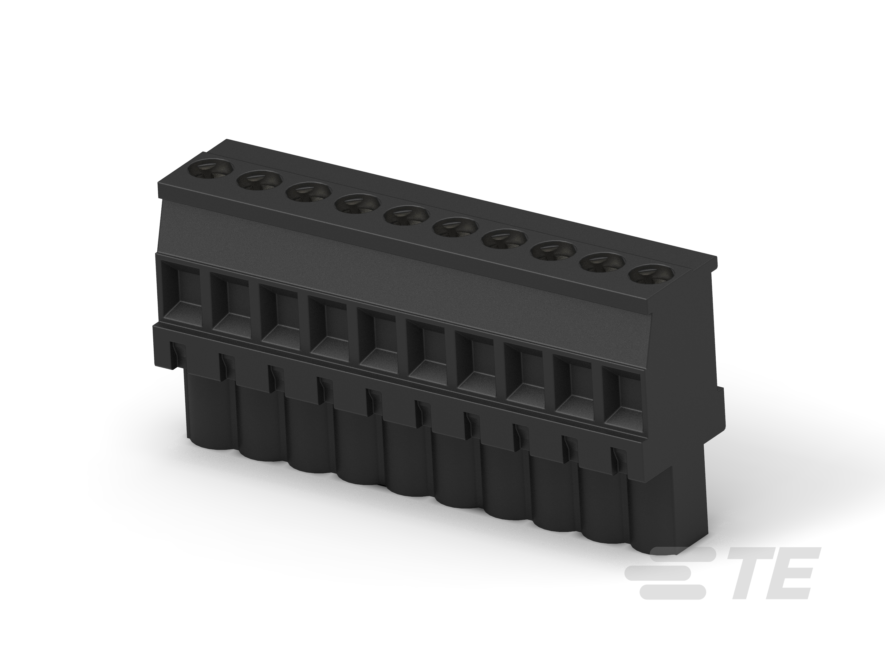 10POS.5MM VERT.PLUG LH BLCK-1-1546118-0