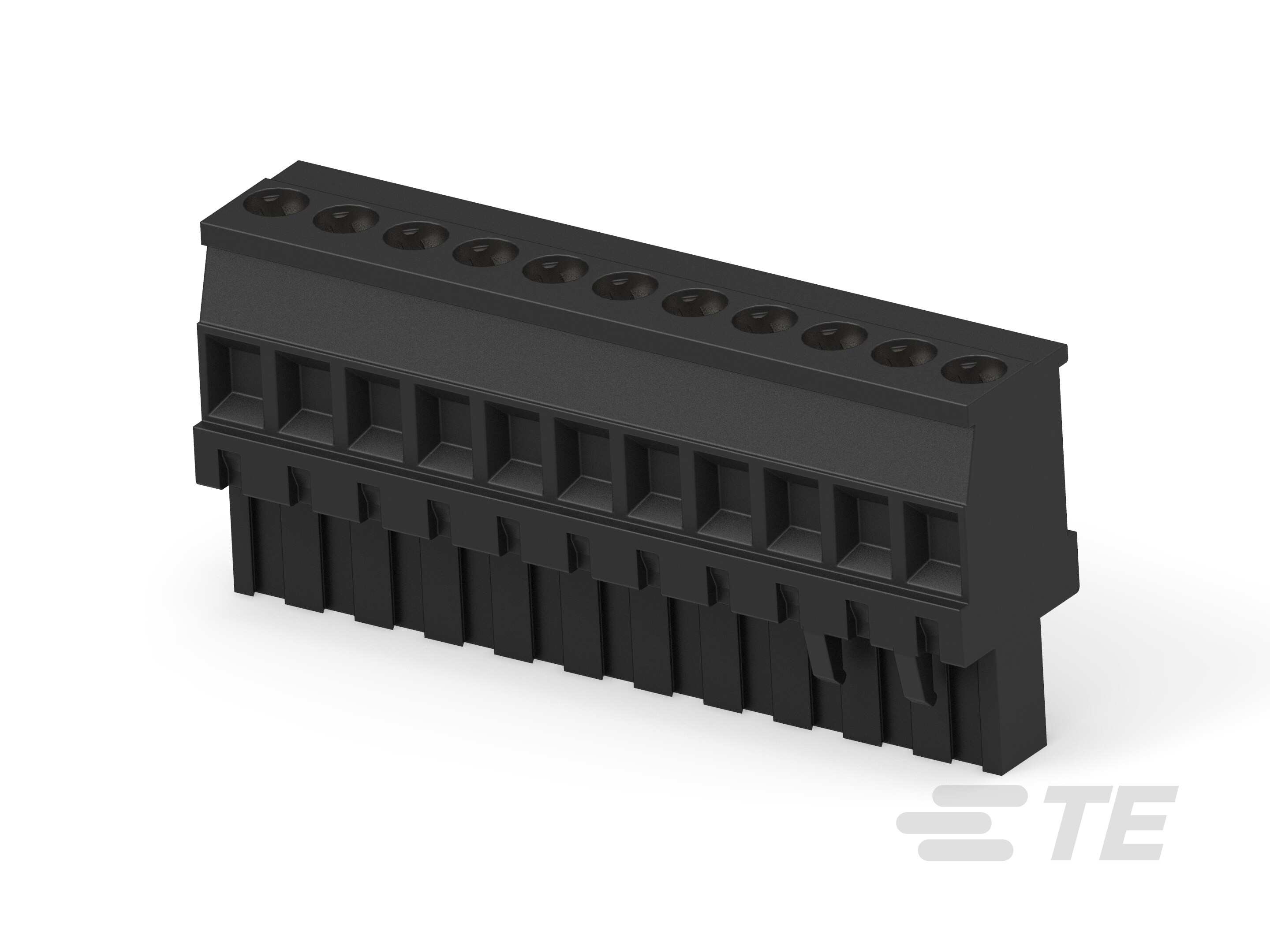 11P TERMI-BLOK VERT PLUG,BLACK-1-1546625-1