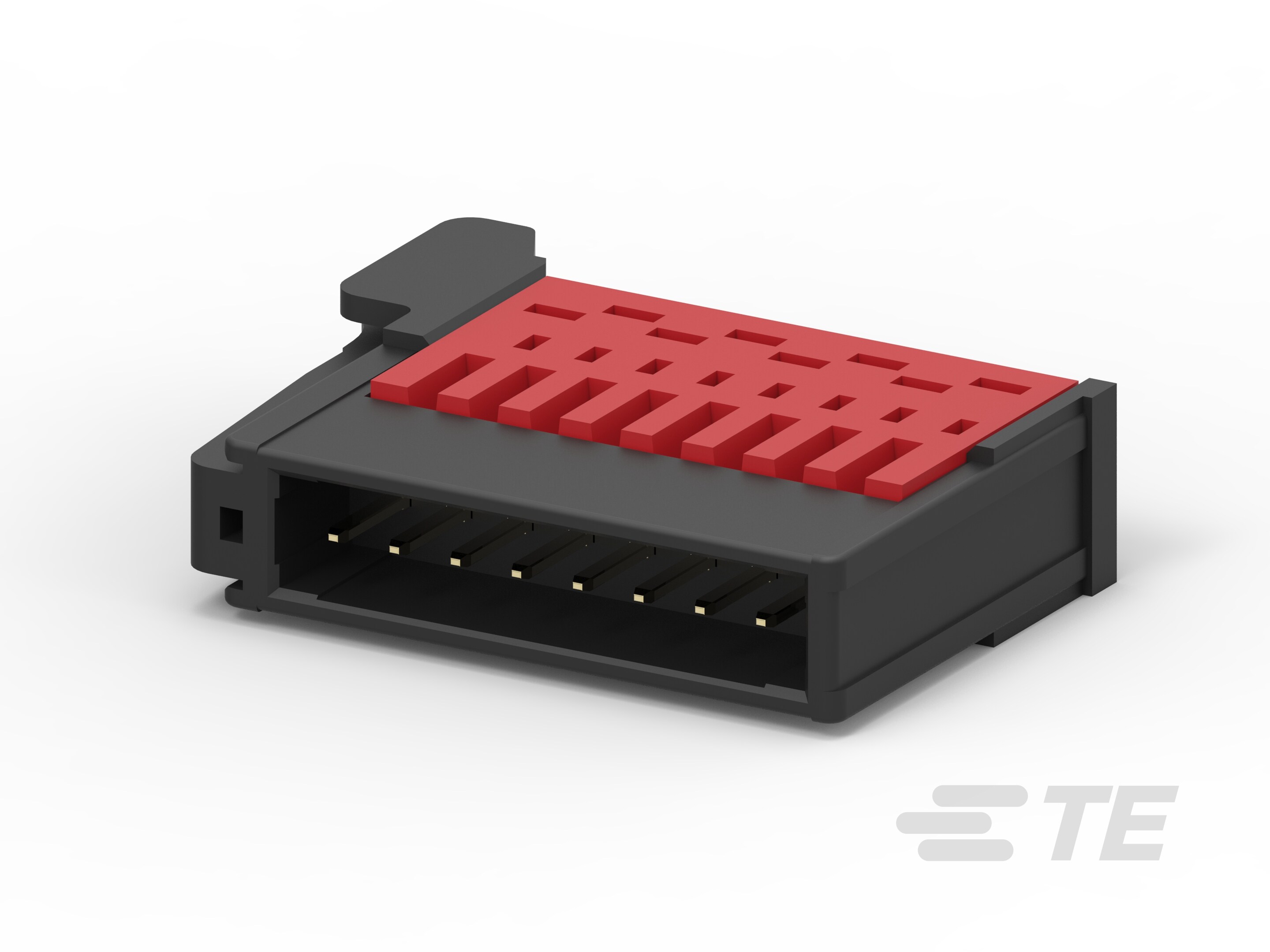 RITS CONN. PLUG ASSY 8P RED COVER-1-1554809-8